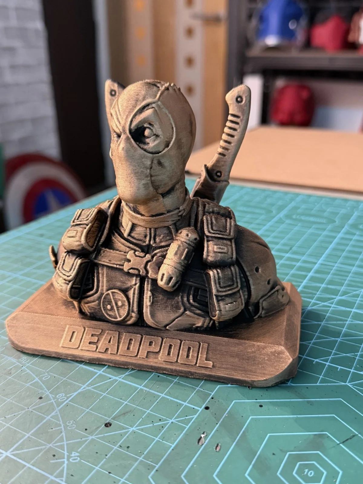 3D Printed Deadpool bust, image 2
