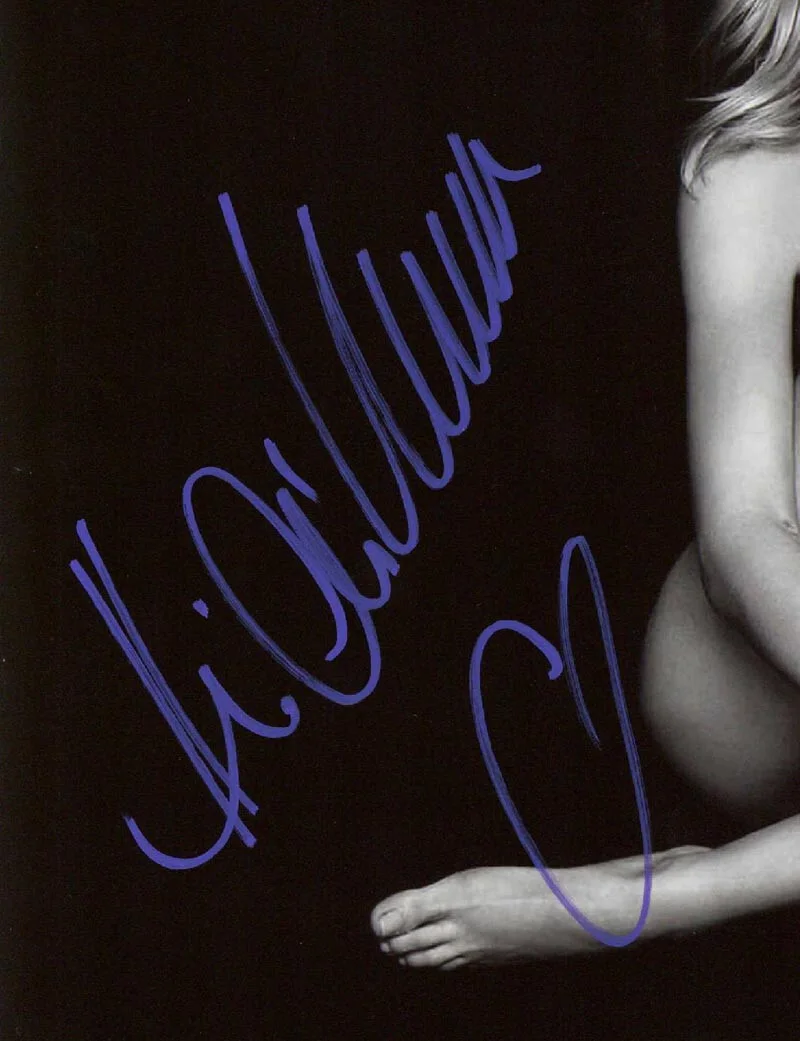 HEIDI KLUM SIGNED 11x14 PHOTO SI VICTORIA SECRET MODEL SUPERMODEL AGT BECKETT, изображение 2
