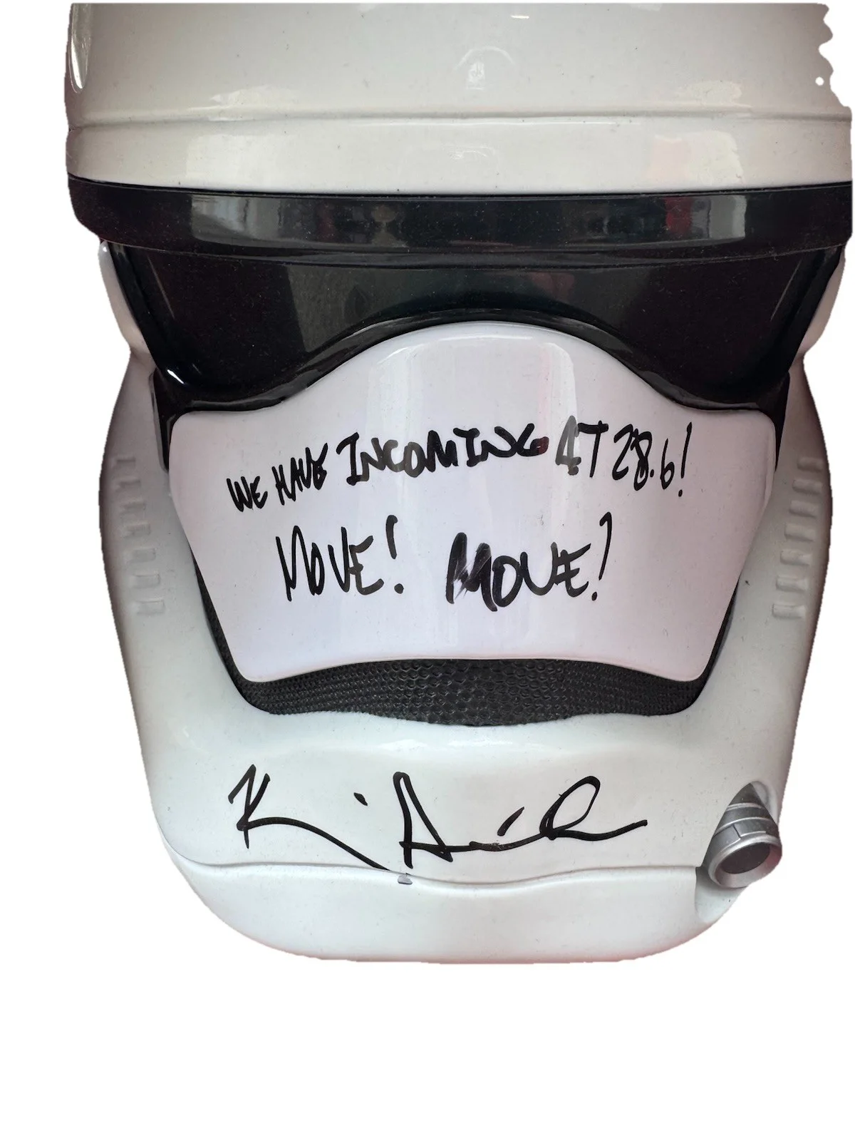 Kevin Smith — Kevin Smith Signed Star Wars (First Order Stormtrooper) Full Size Helmet JSA, image 2