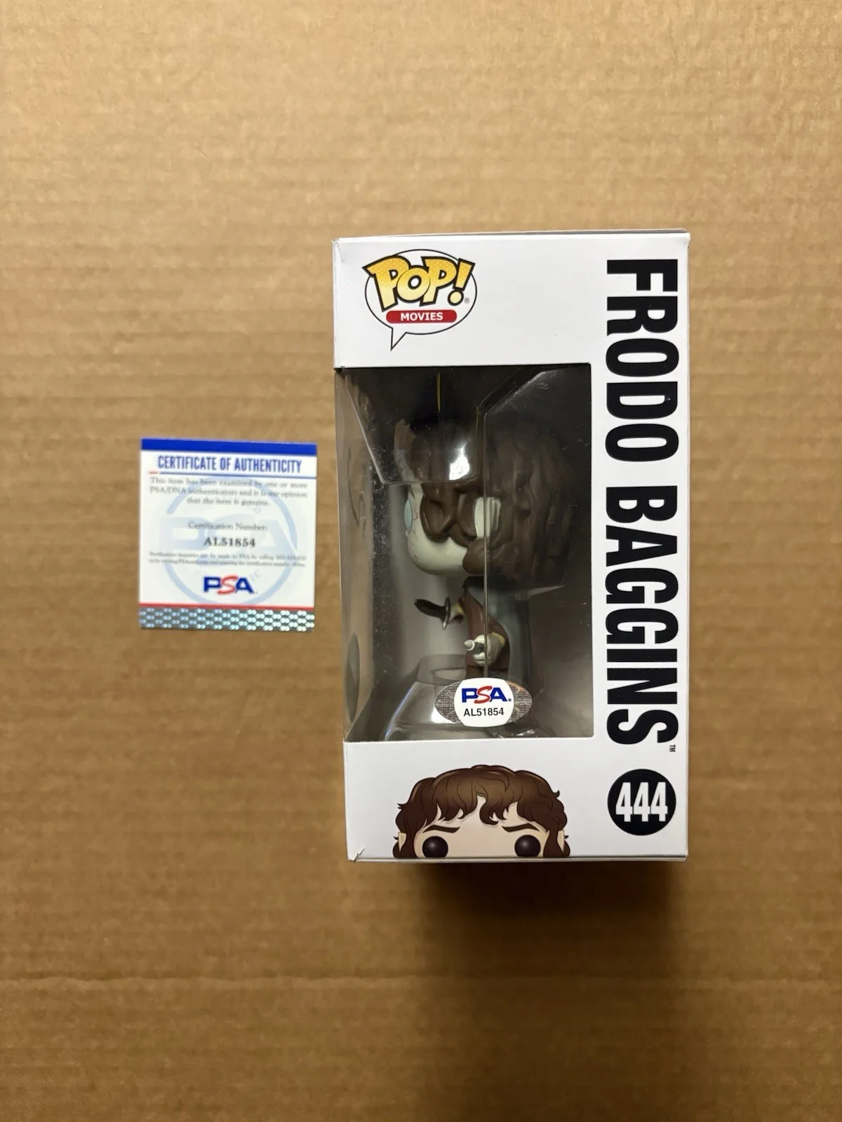 Elijah Wood — Elijah Wood Signed Lord Of The Rings Frodo Baggins Chase Funko Pop #444 PSA COA, изображение 2