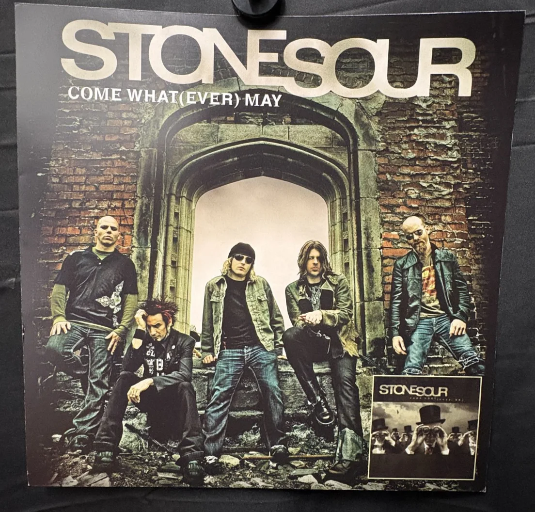 SIGNED Stone Sour - Come What(ever) May - 2006 Album Promo Poster Flat 24" x 24", изображение 4