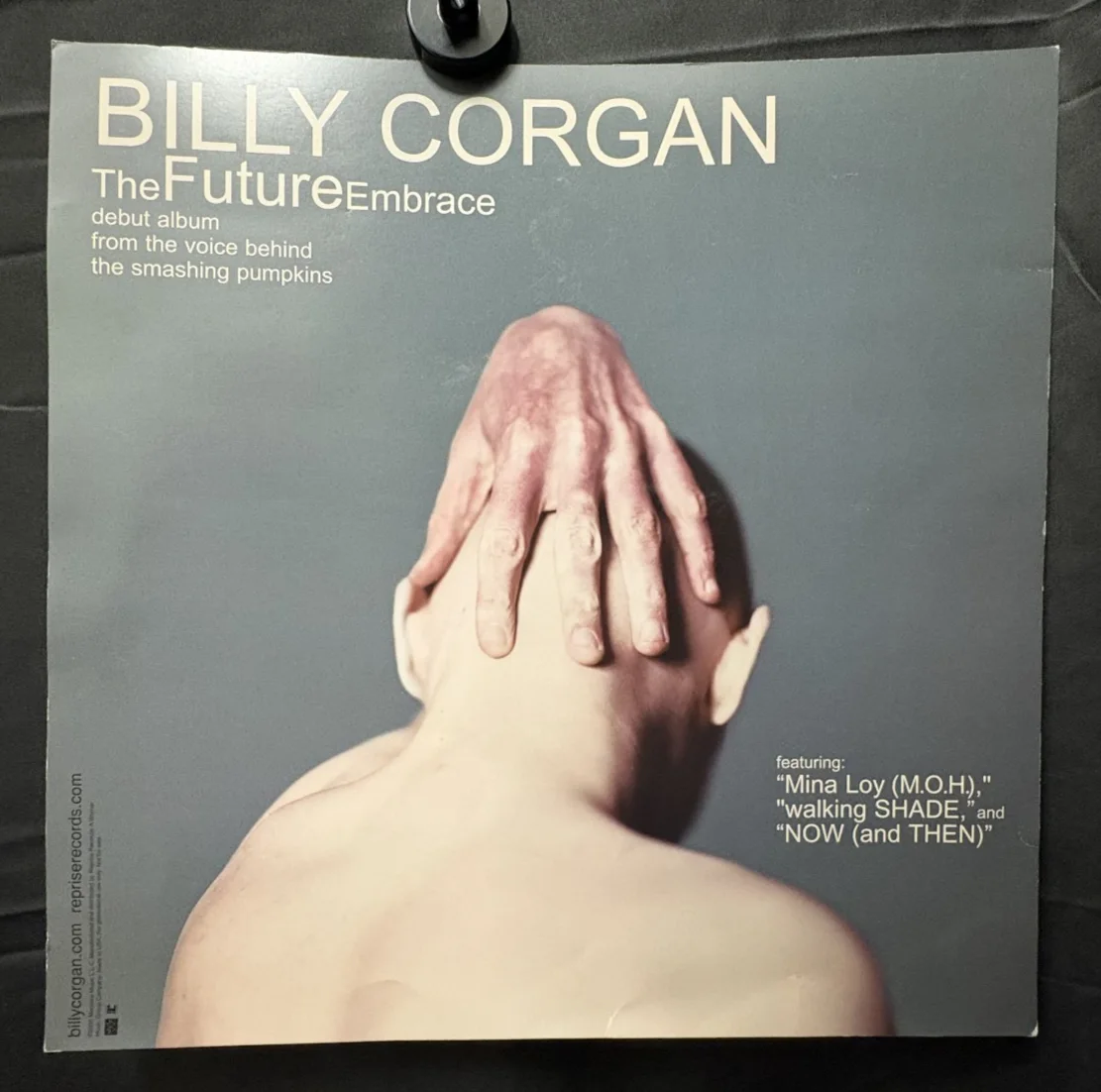 Auto SIGNED by Billy Corgan - The Future Embrace 2005 Album DS Promo Poster Flat, изображение 3