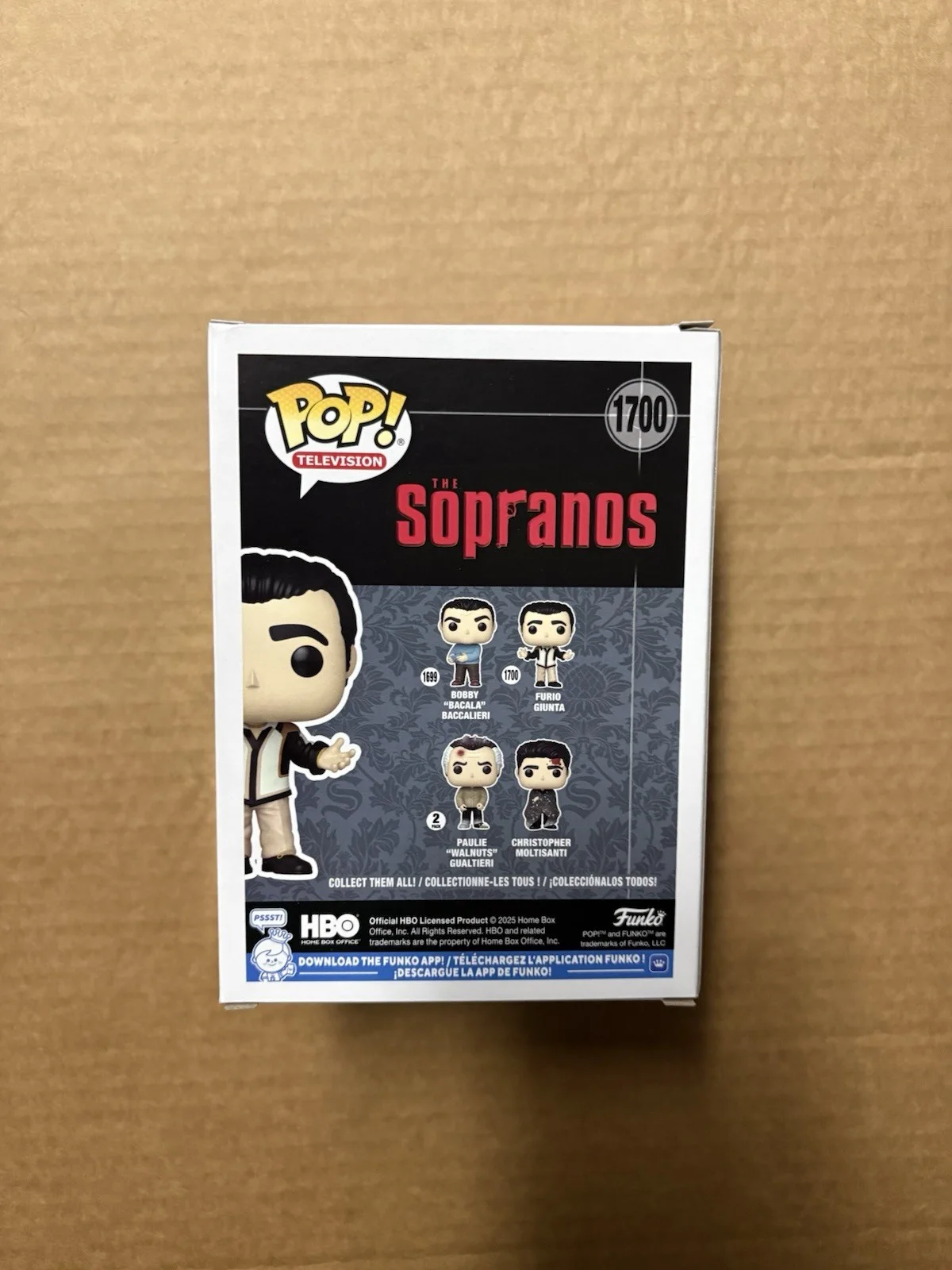 Frederico Castallucio — Federico Castallucio Signed The Sopranos Funko 1700 Furio JSA Witness COA, изображение 2