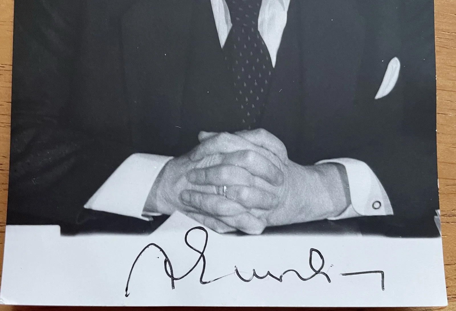 German Opera Director August Everding Autograph Photo, image 3