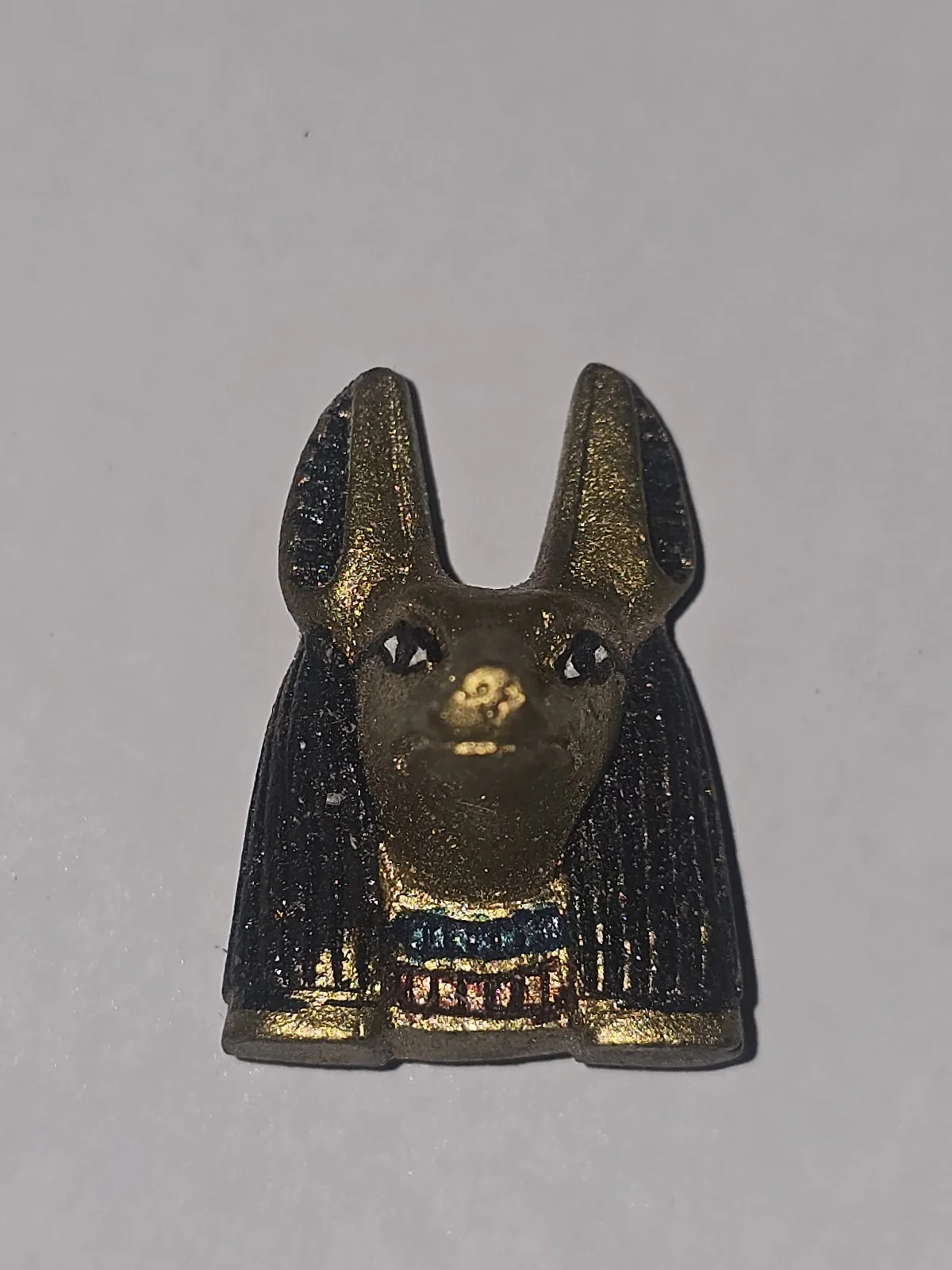 Egyptian Anubis 3D Magnet Refrigerator Sticker - Black & Gold Resin Souvenir, image 2