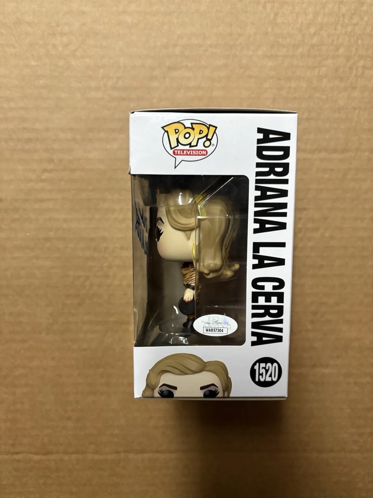 Drea de Matteo — Drea de Matteo Signed The Sopranos #1520 Adriana La Cerva Funko JSA Witness COA, изображение 3