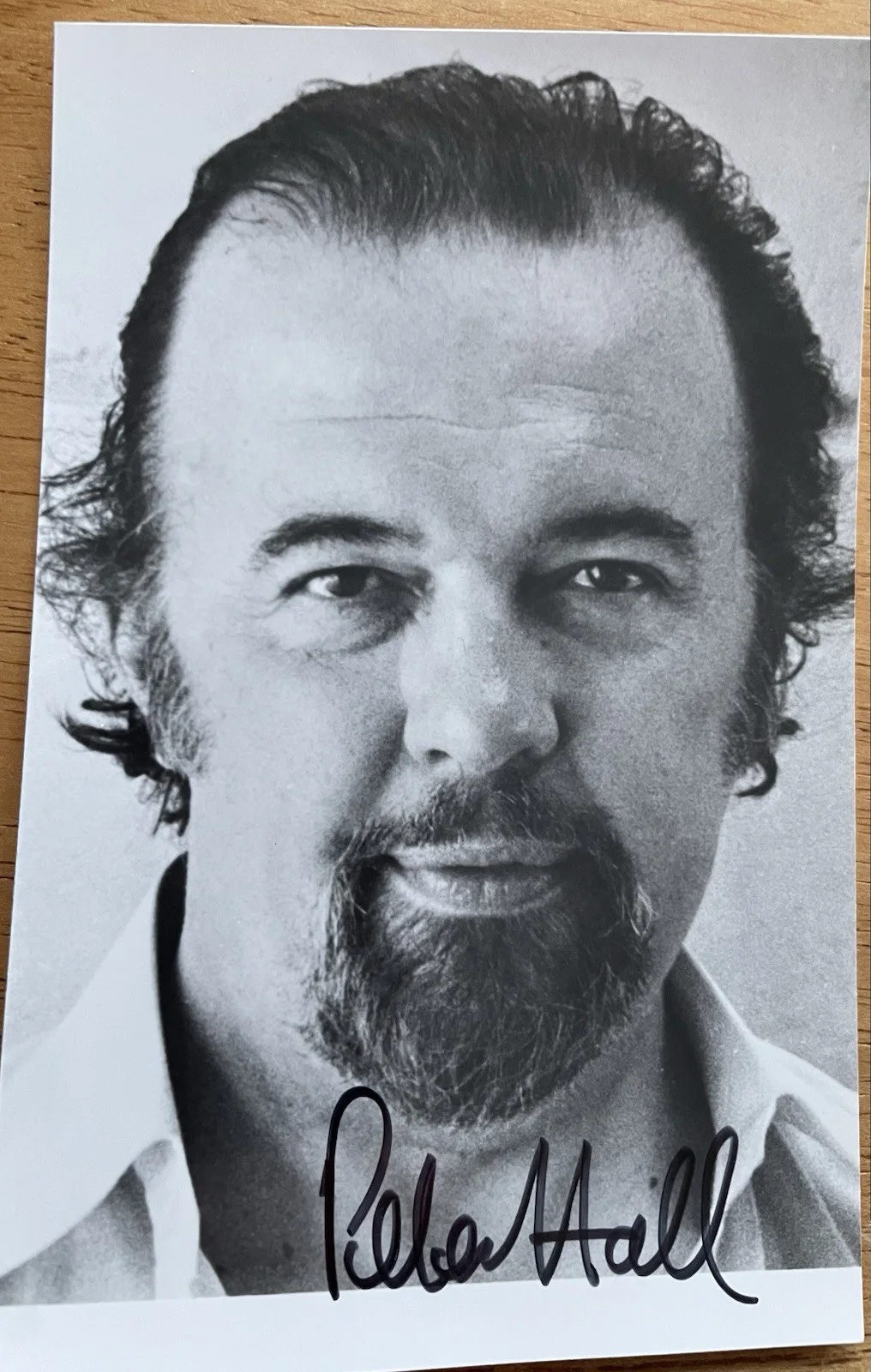Sir Peter Hall — English Theater, Opera and Film Director Sir Peter Hall Autograph Photo, изображение 2