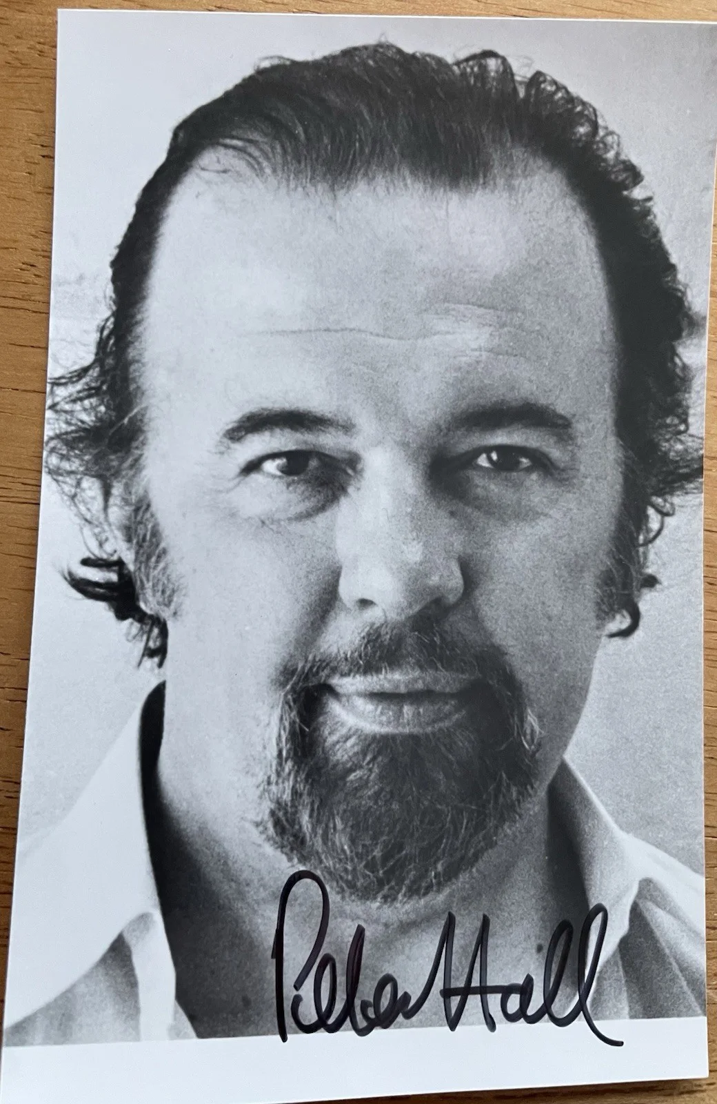 Sir Peter Hall — English Theater, Opera and Film Director Sir Peter Hall Autograph Photo, изображение 3
