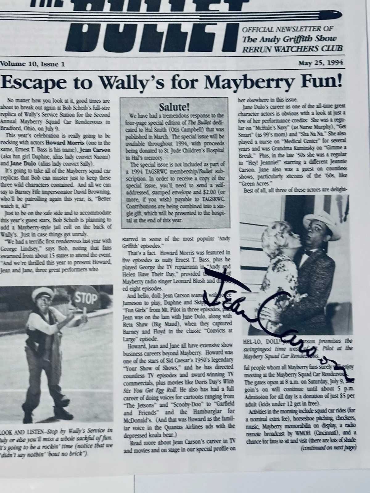 Jean Carson Maggie Peterson — Jean Carson&Maggie Peterson Signed The Andy Griffith Show Fun Girls & Charlene, изображение 2