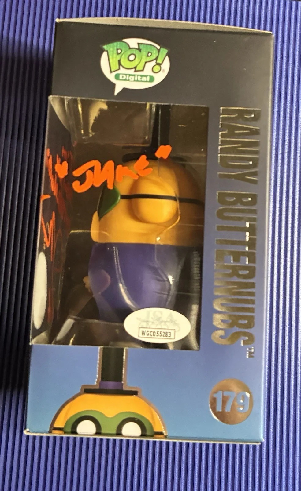 john dimaggio signed Funko Randy Butternubs JSA Cert. Free Shipping/Hardstack, image 2