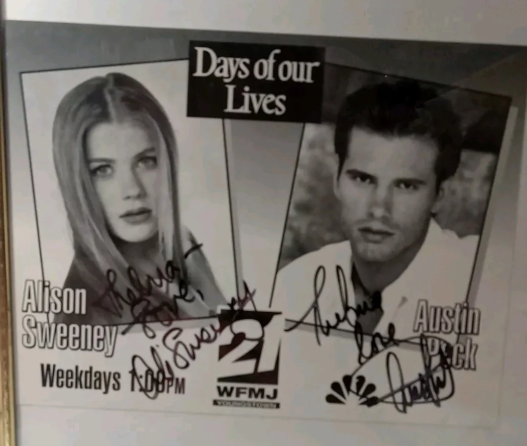 alison sweeney, Austin Peck — Days Of Our Lives Autographed Alison Sweeney And Austin Peck Photgraph, изображение 2