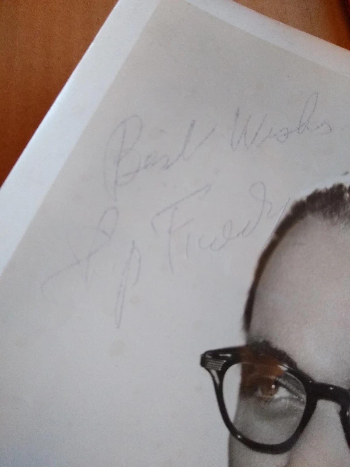 viintage musician bandleaders Shep Fields (d.1981) autographed photograph, image 2