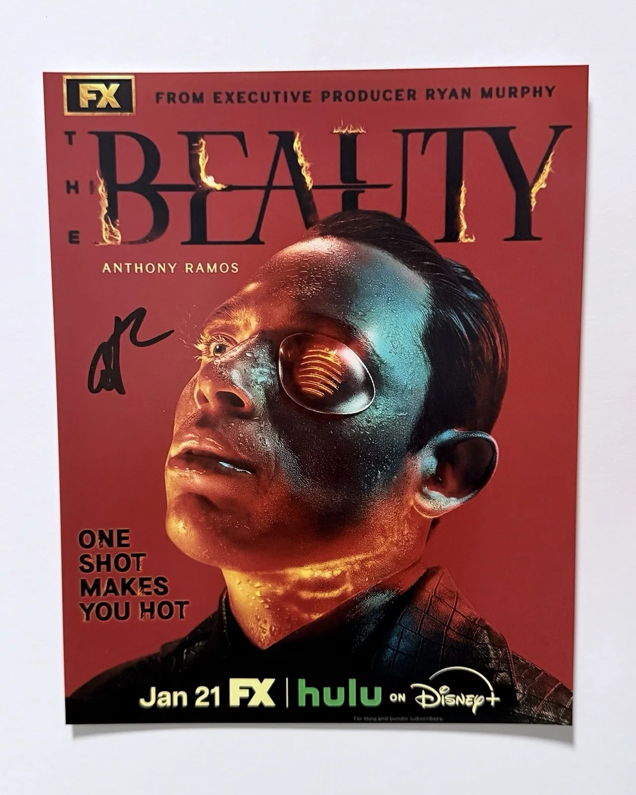 Anthony Ramos — Anthony Ramos signed 8x10 The Beauty FX no coa