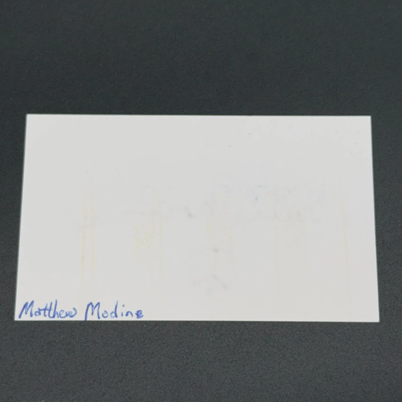 Matthew Modine — Matthew Modine Signed 3x5 Index Card Full Metal Jacket TTM Authentic Autograph, image 2