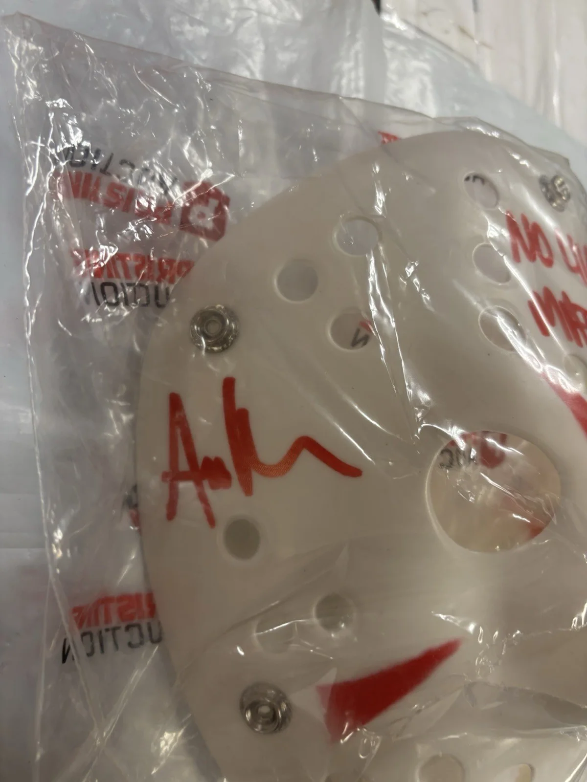 Ari Lehman Jason 1 Autographed Mask No Lives Matter Pristine Friday The 13th, изображение 5