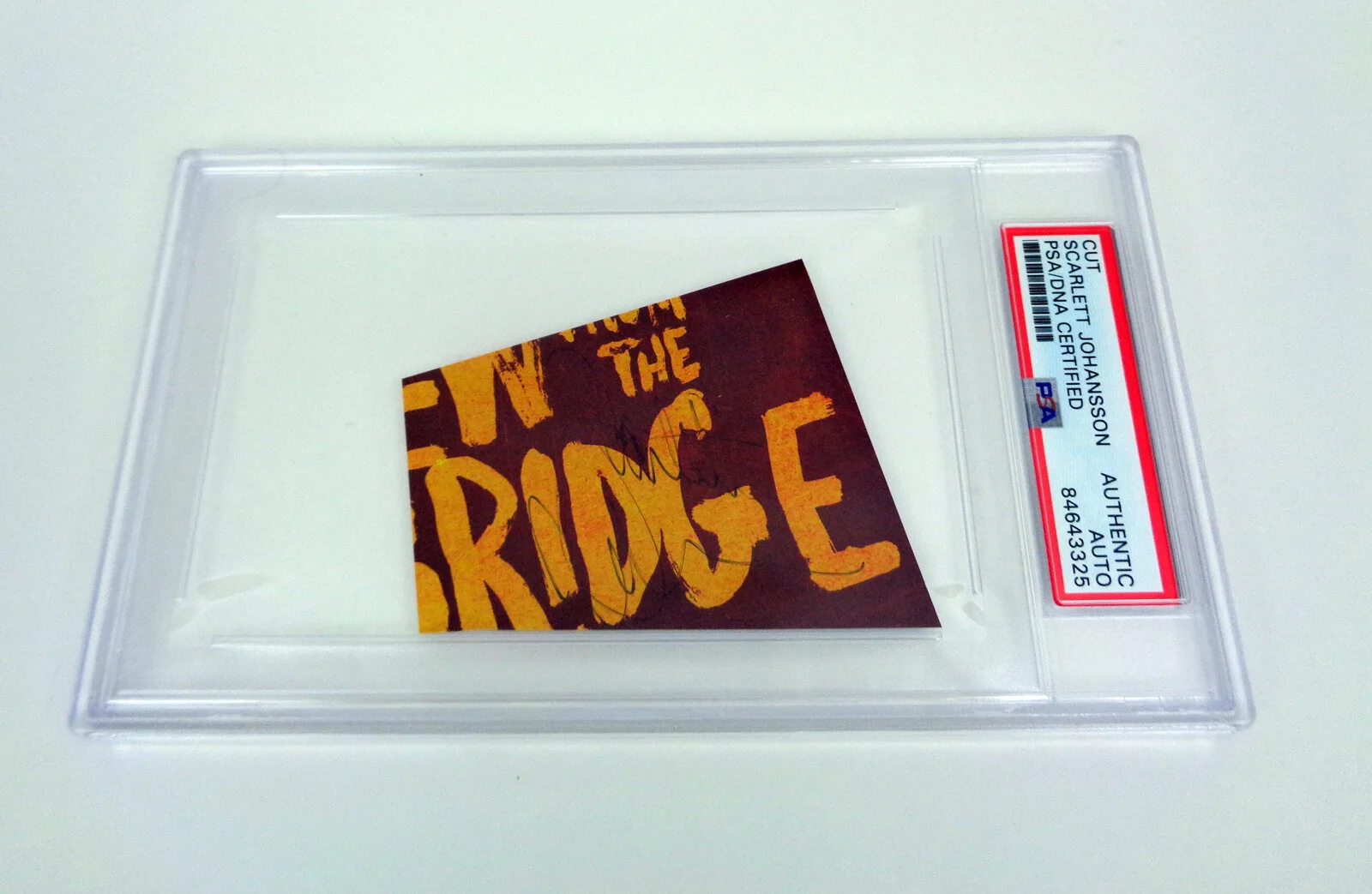 Scarlett Johansson — Scarlett Johansson Black Widow Signed Autograph Cut Signature PSA/DNA COA