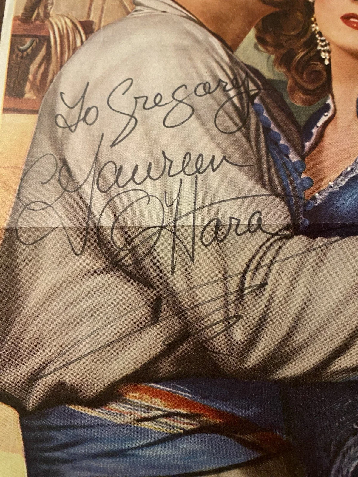 Maureen O’Hara — Maureen OHara Signed Autographed Vintage 9x12 Ad With COA Sinbad The Sailor, изображение 3