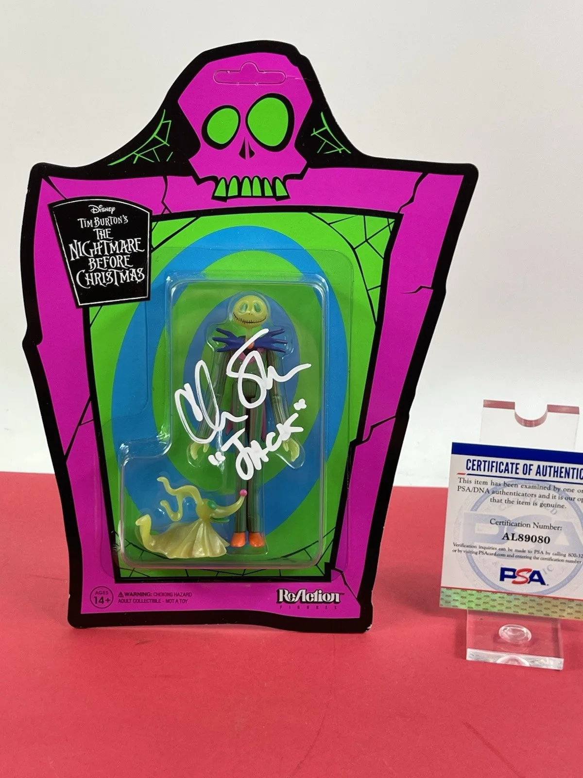 Chris Sarandon — NBC Jack Skellington ReAction Figure Signed By Chris Sarandon PSA/DNA Cert (#2), изображение 4