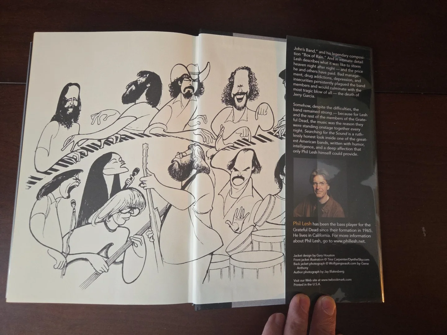 Phil Lesh — Phil Lesh Grateful Dead Signed 1st Edition HC NF/VG+ in Mylar Jacket, image 4