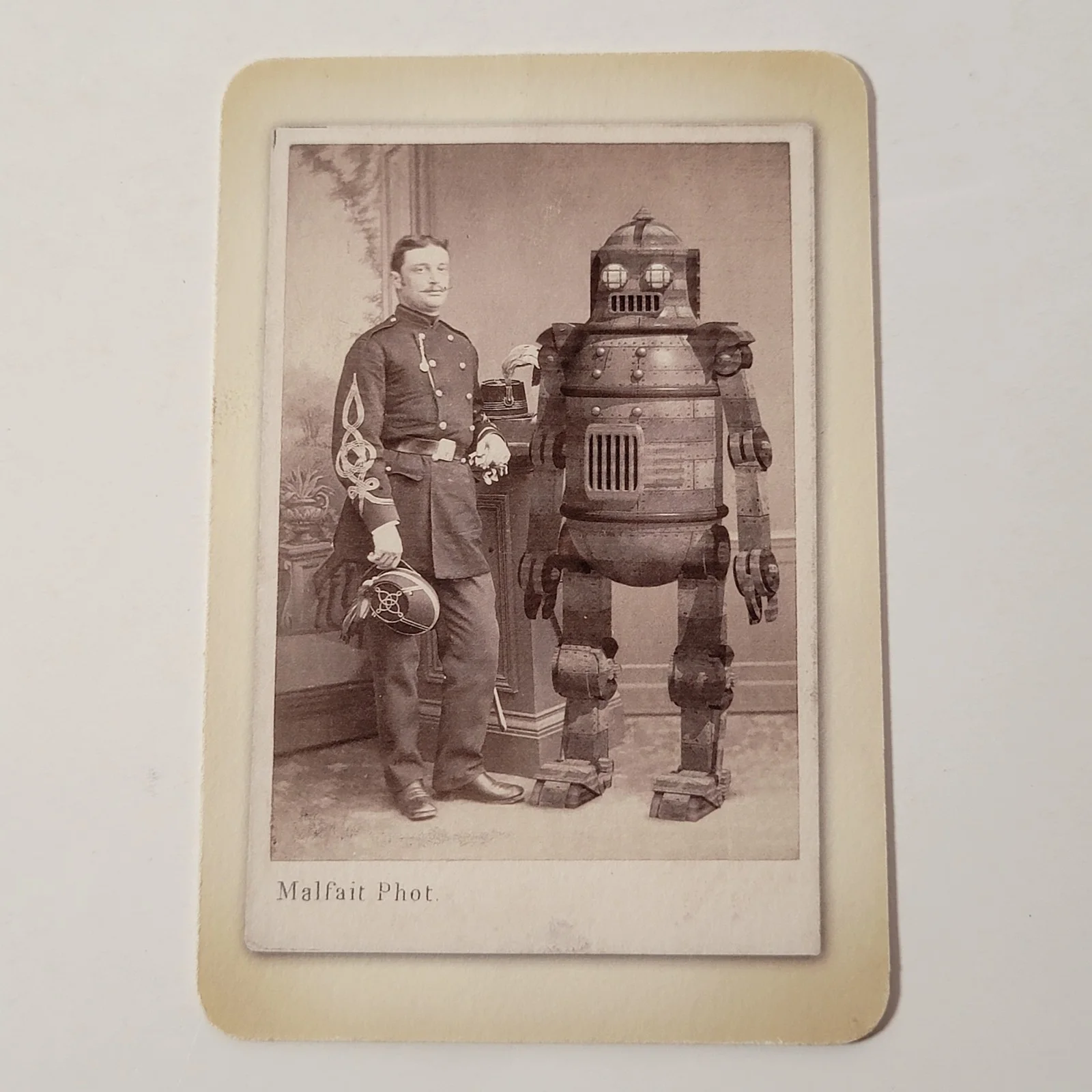 Edward Bateman — Very Rare HTF Vtg Signed Edward Bateman Robo-Foto-Graphie Malfait Phot Card No 3, изображение 2