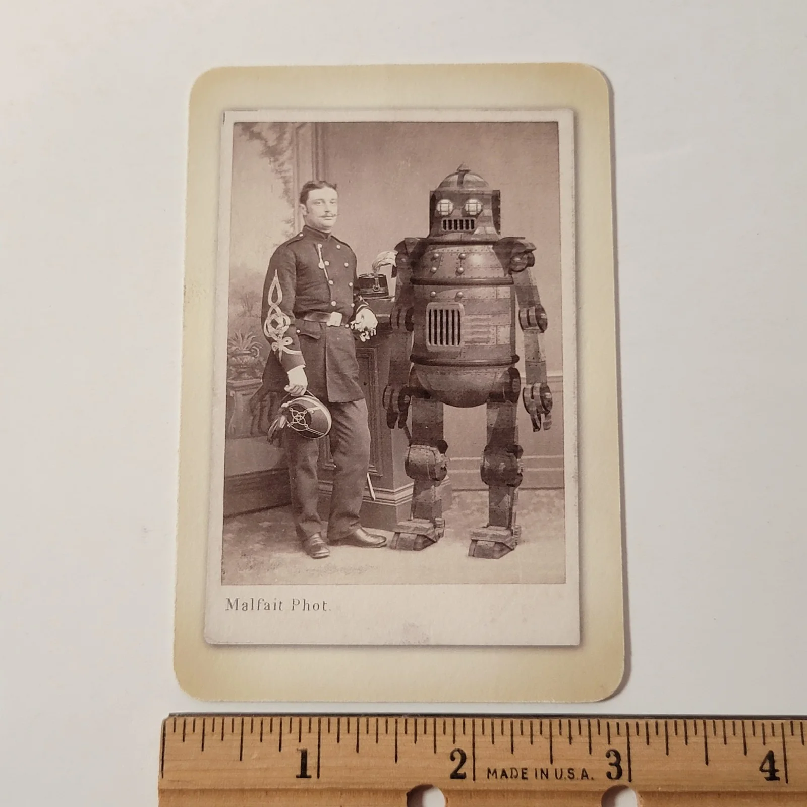 Edward Bateman — Very Rare HTF Vtg Signed Edward Bateman Robo-Foto-Graphie Malfait Phot Card No 3, изображение 4