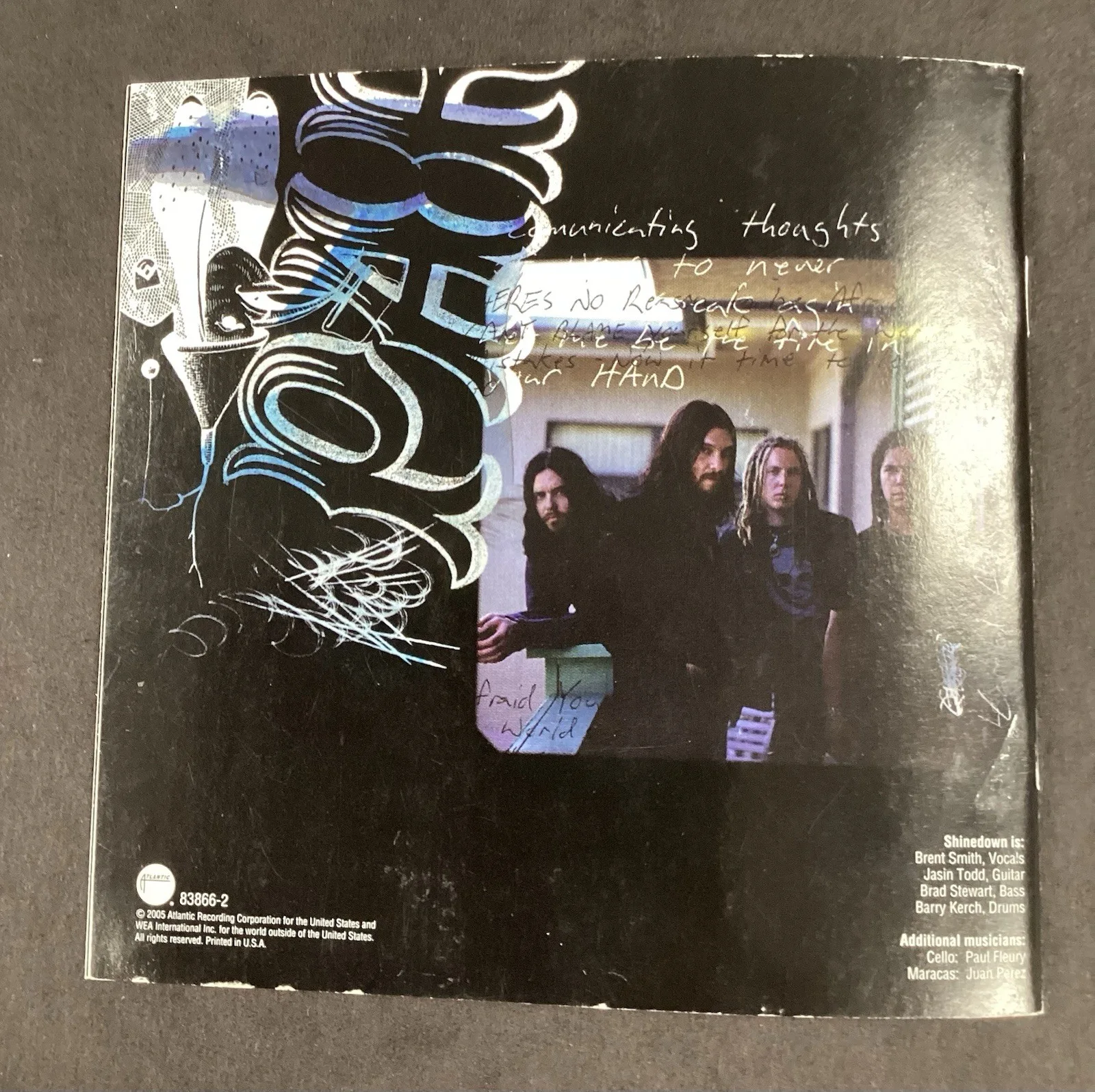 Shinedown signed CD Us And Them Booklet Brent Smith Jasin Todd Autograph PSA/DNA, image 5