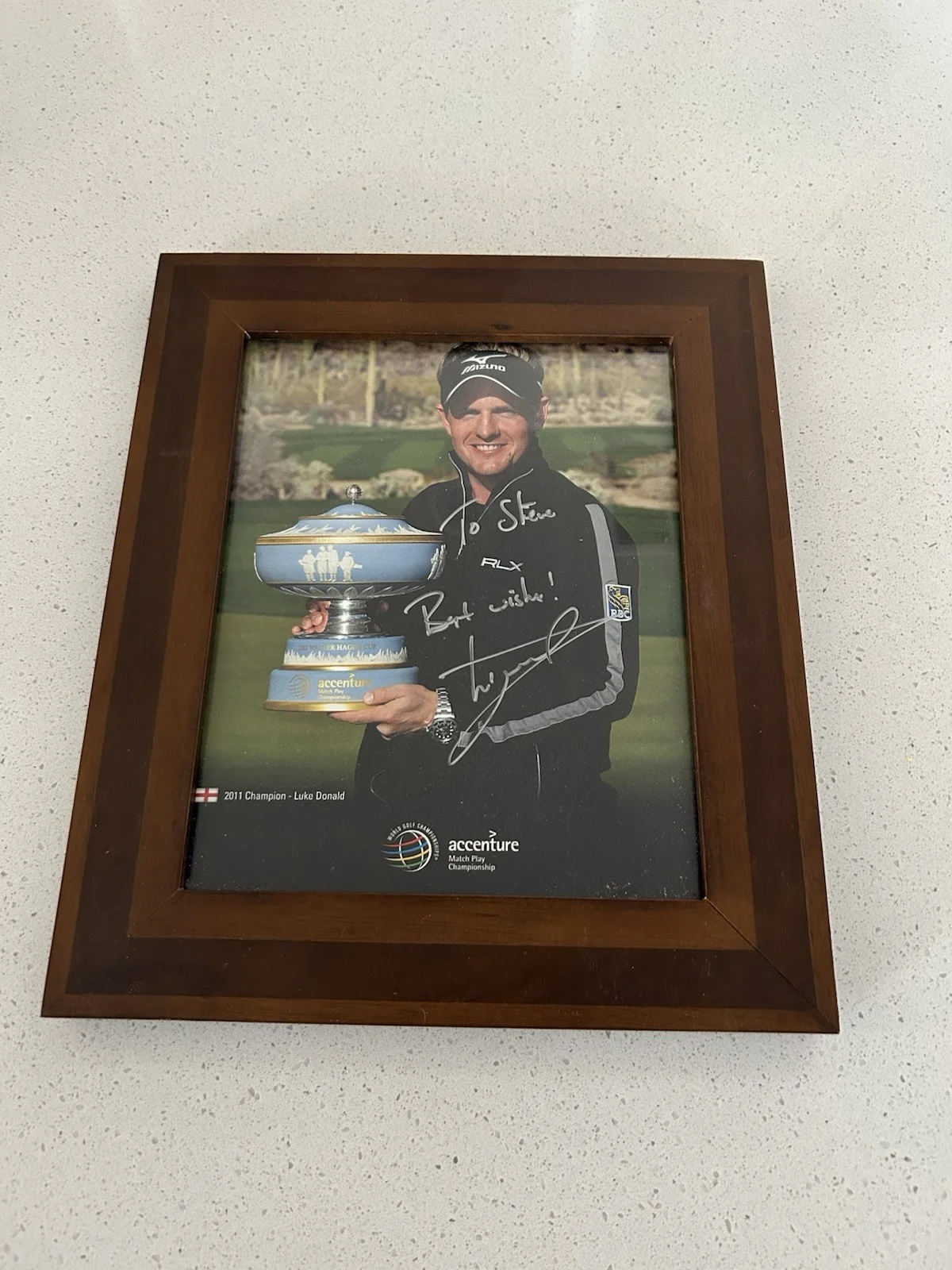 Luke Donald Signed Photograph In Frame 11x13”, image 4