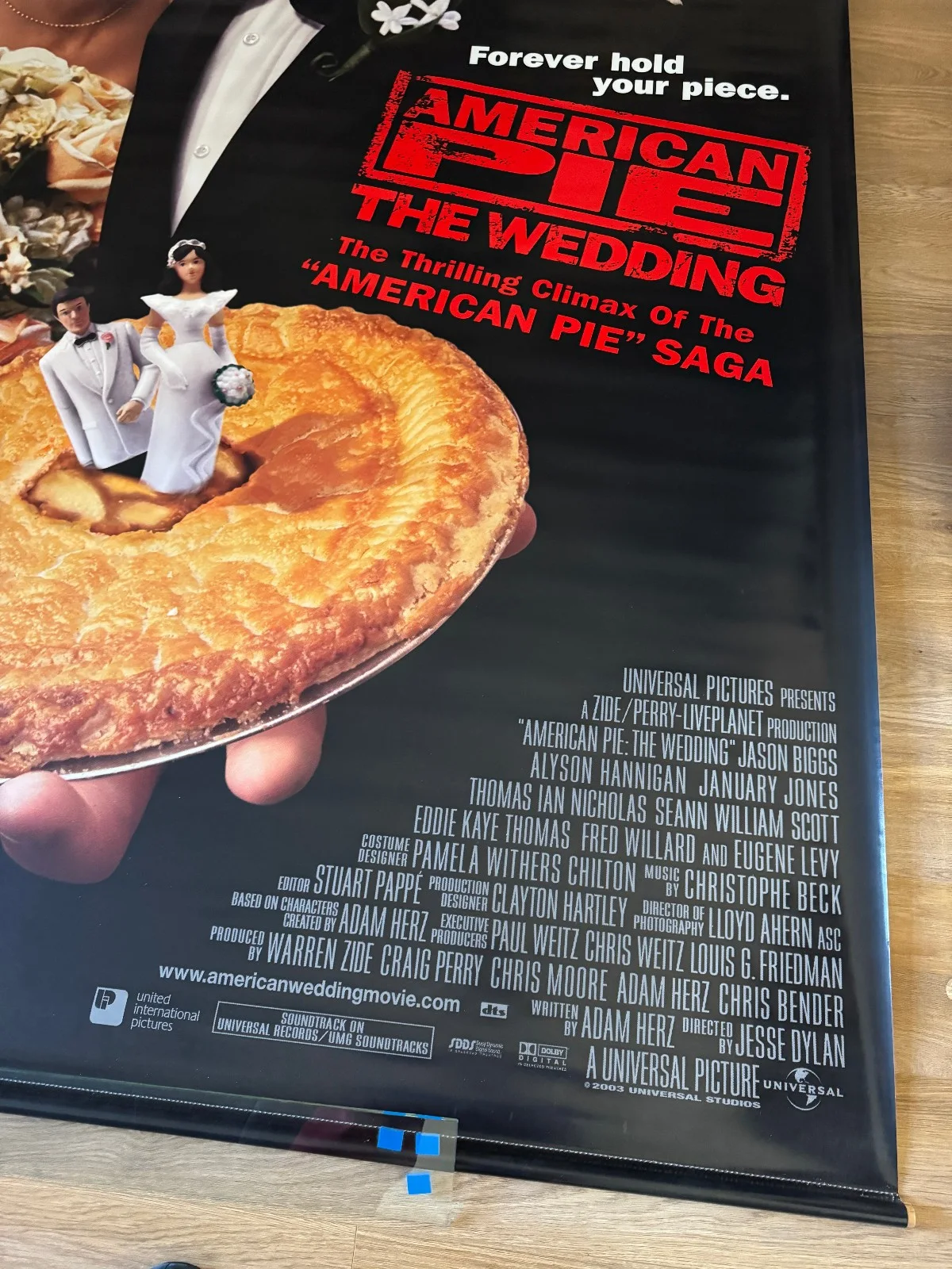 American Pie - The Wedding (2003) giant vinyl cinema poster/banner - Jason Biggs, изображение 2