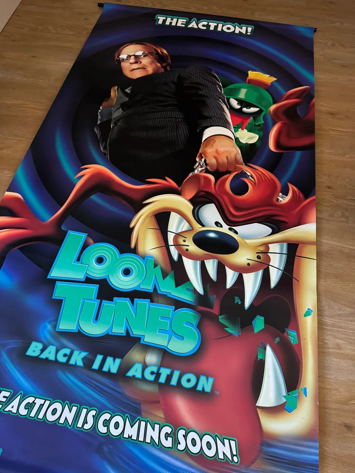 Walt Disney Looney Tunes (2003) giant vinyl cinema poster/banner - Steve Martin, изображение 2