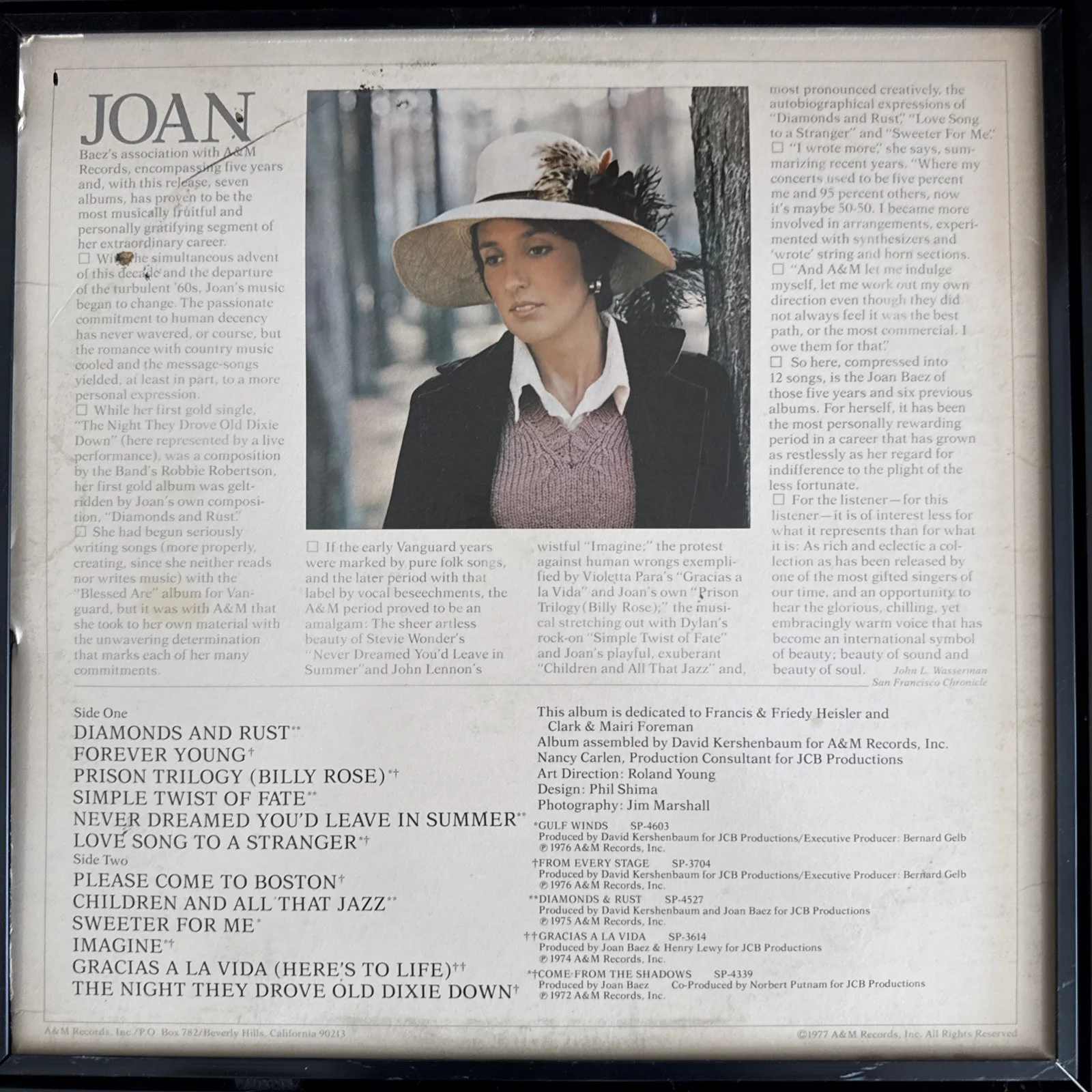 Joan Baez Signed Album, image 3
