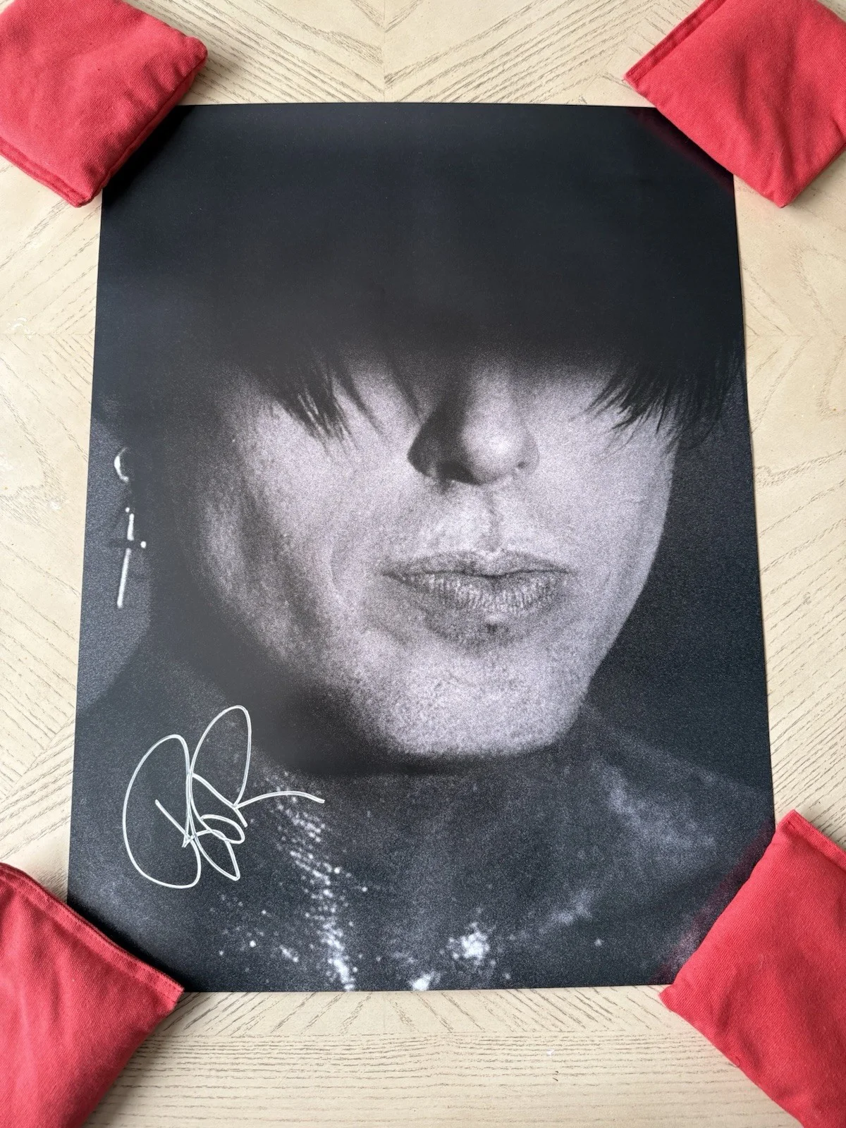 Ronnie Radke SIGNED Falling In Reverse 18x24”Poster “ God Is A Weapon Face”, изображение 2