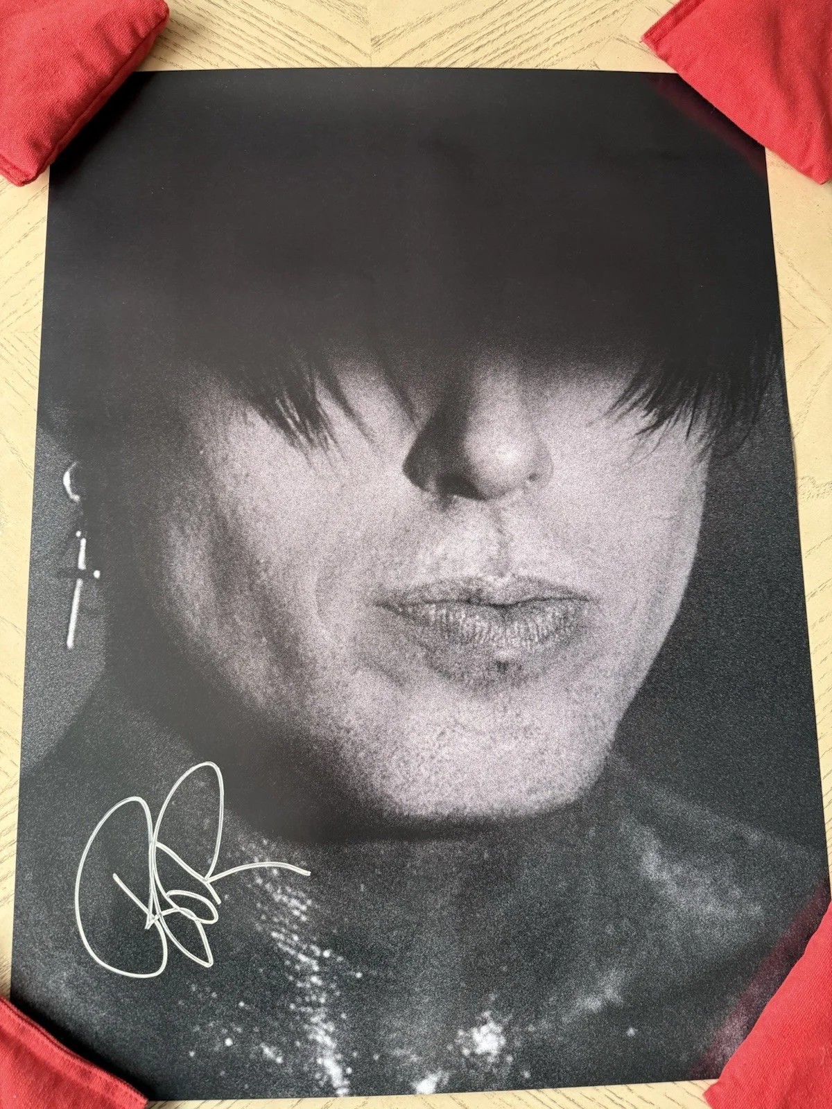 Ronnie Radke SIGNED Falling In Reverse 18x24”Poster “ God Is A Weapon Face”, изображение 3