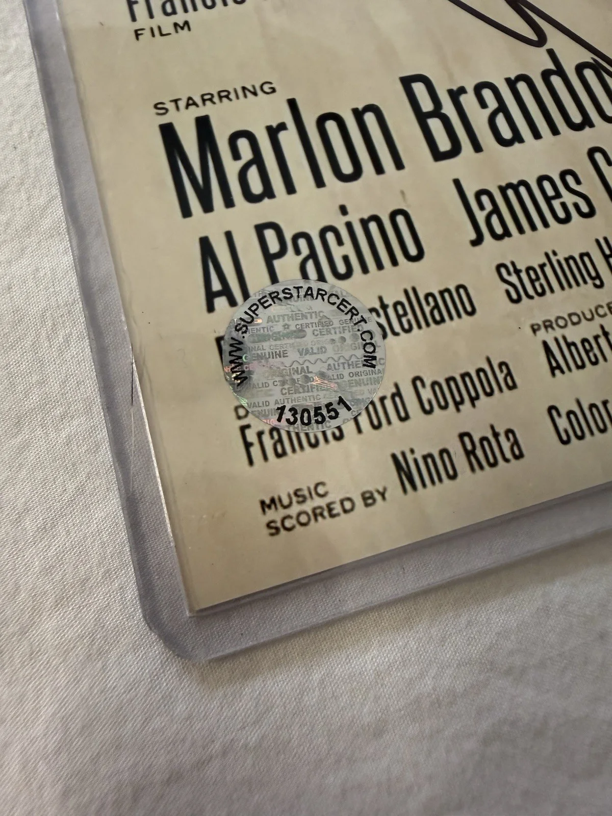 Al Pacino, James Cann, Diane Keaton, Ford Coppola — Al Pacino,Cann,Keaton & Coppola ‘The Godfather’ Signed Auto 17x11 Poster W/COA, изображение 5