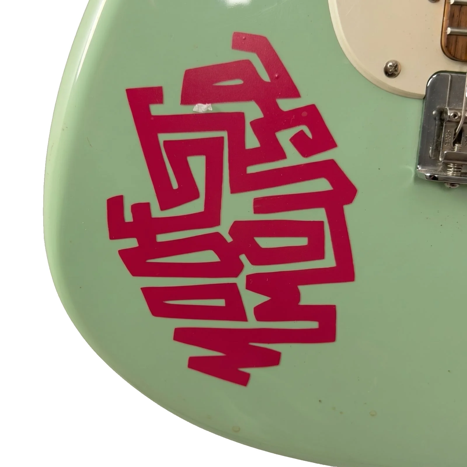 Isaac Brock Signed Mint Green Strat Guitar - JSA Authenticated Custom Model, image 4