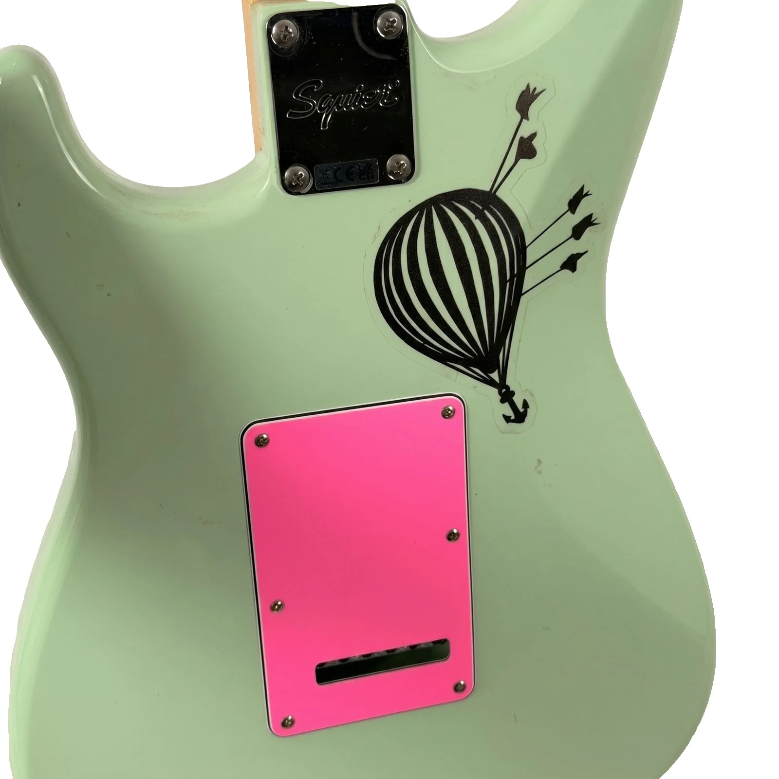 Isaac Brock Signed Mint Green Strat Guitar - JSA Authenticated Custom Model, image 5