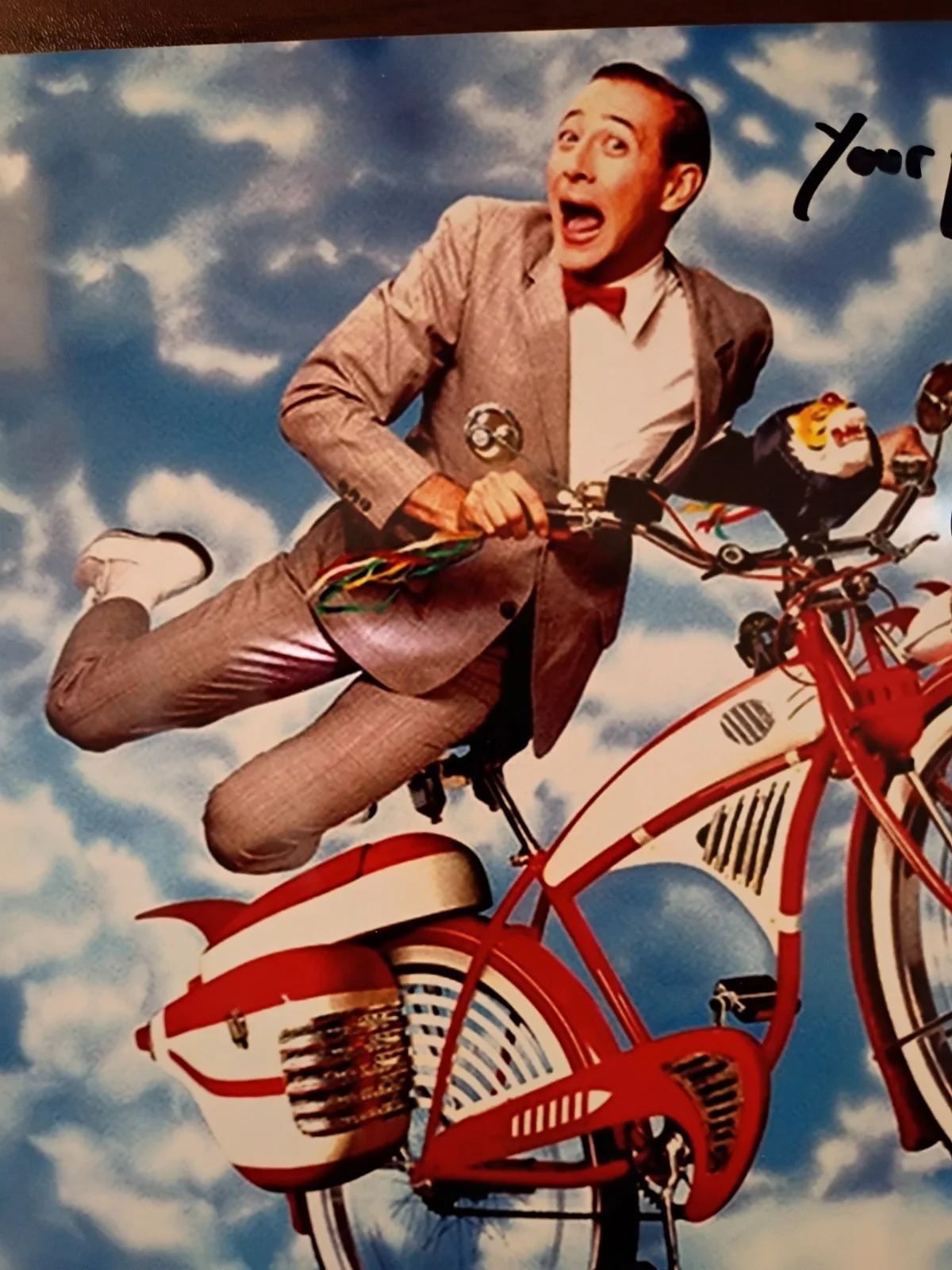 Pee Wee Herman — Pee-Wee Herman Signed 8x10 Photo COA W/Matching Numbered Sticker, image 2