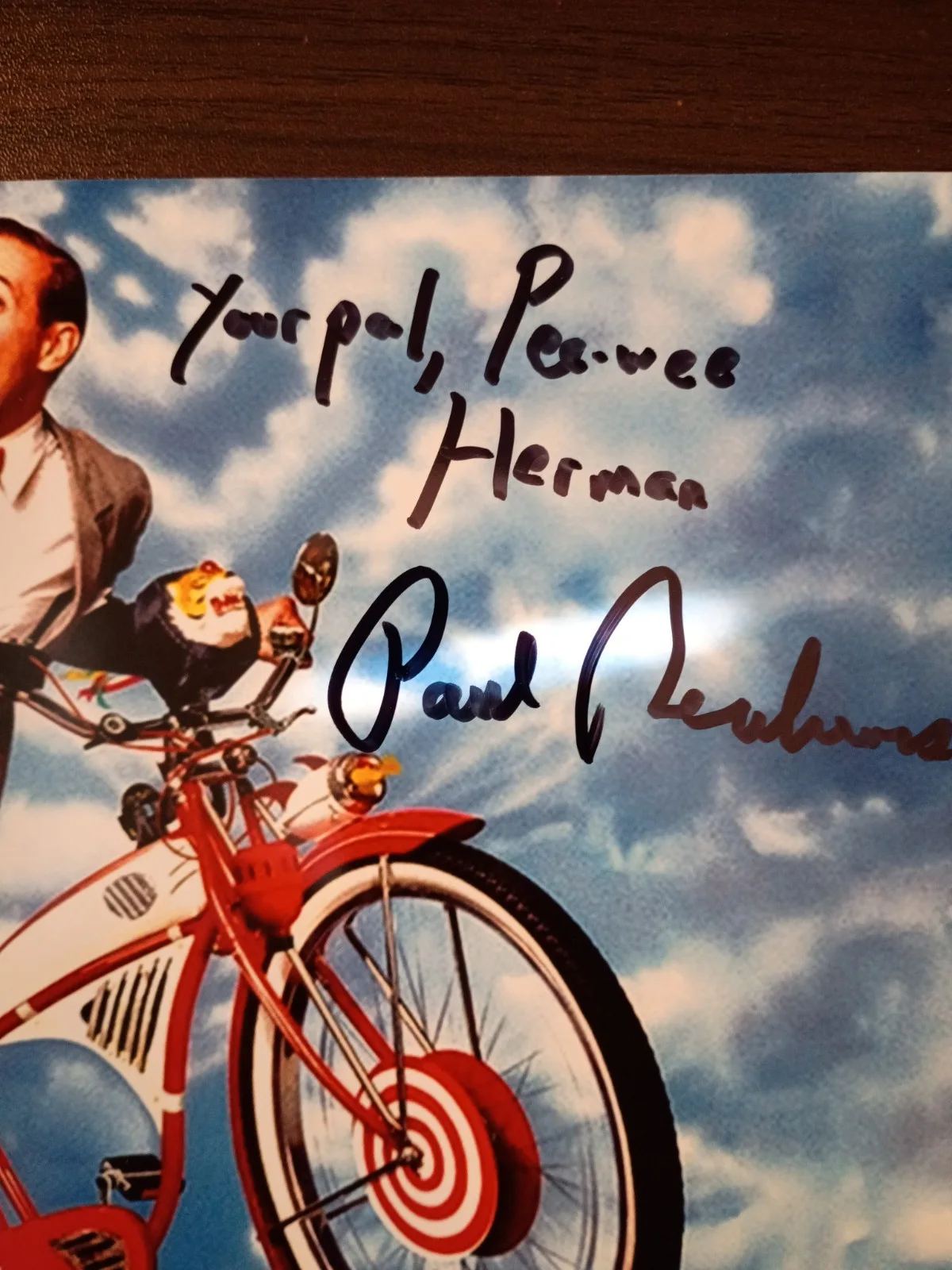 Pee Wee Herman — Pee-Wee Herman Signed 8x10 Photo COA W/Matching Numbered Sticker, image 3