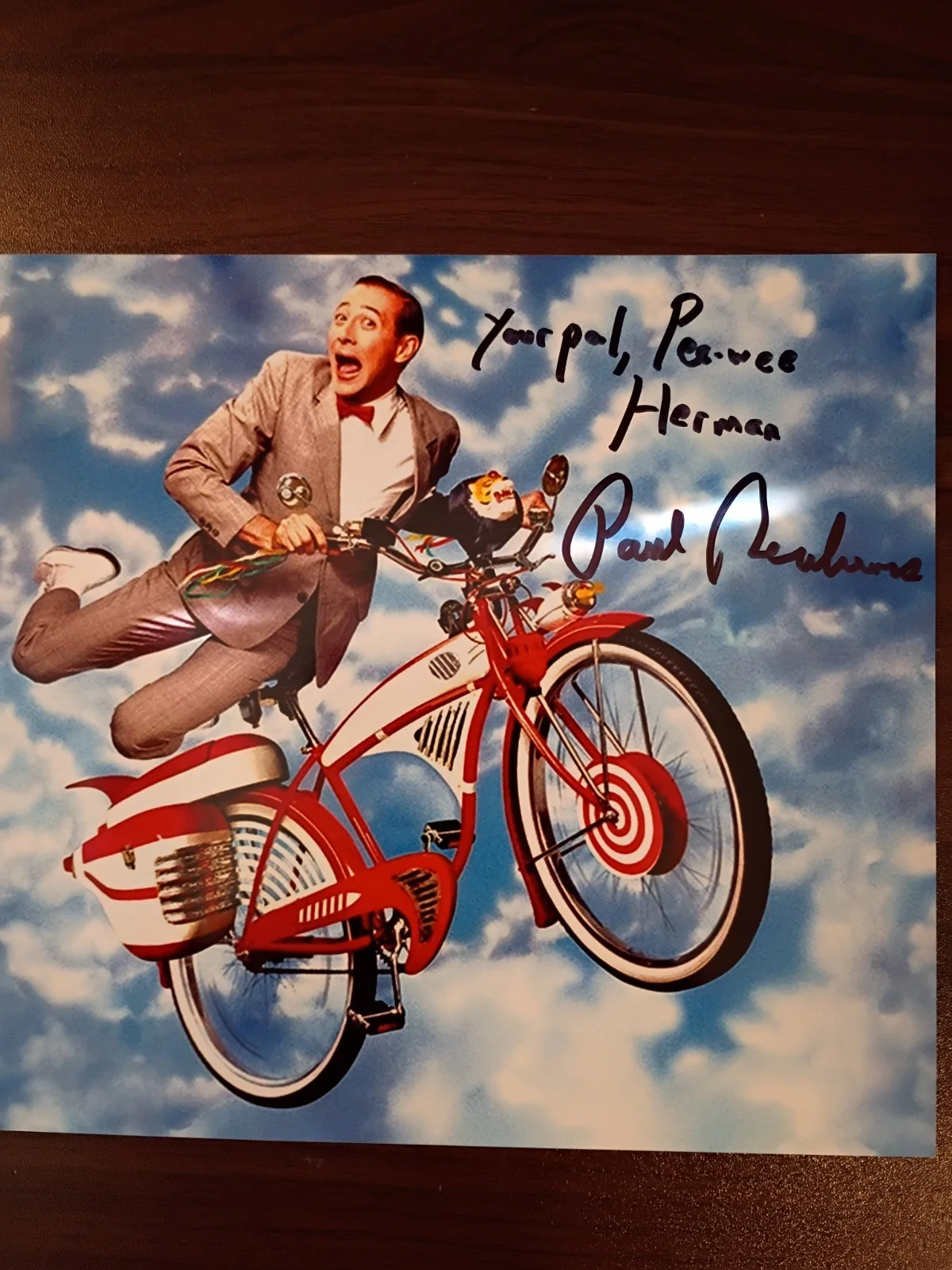 Pee Wee Herman — Pee-Wee Herman Signed 8x10 Photo COA W/Matching Numbered Sticker, image 4