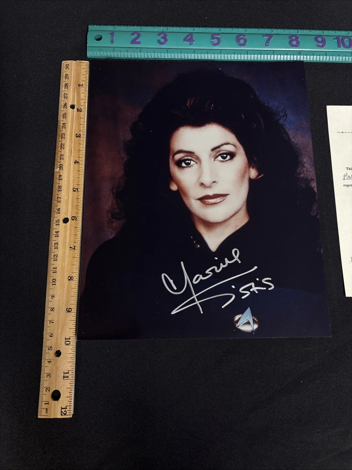 MARINA SIRTIS STAR TREK NEXT GEN Hand Signed Autographed 8 X 10 PHOTO W/COA, image 2
