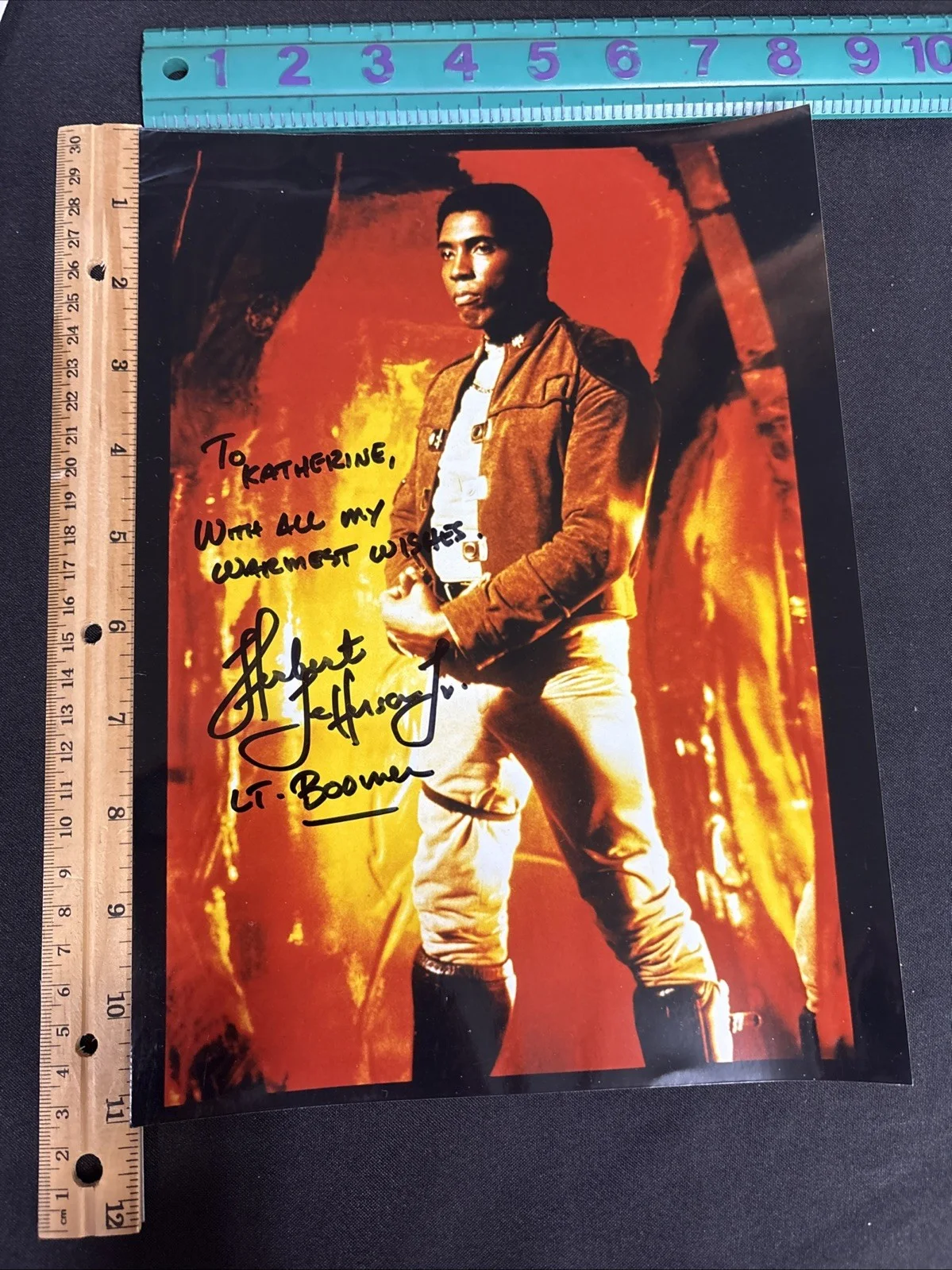 Herbert Jackson — Battlestar Galactica Herbert Jefferson Jr Lt Boom Signed Photo, image 2