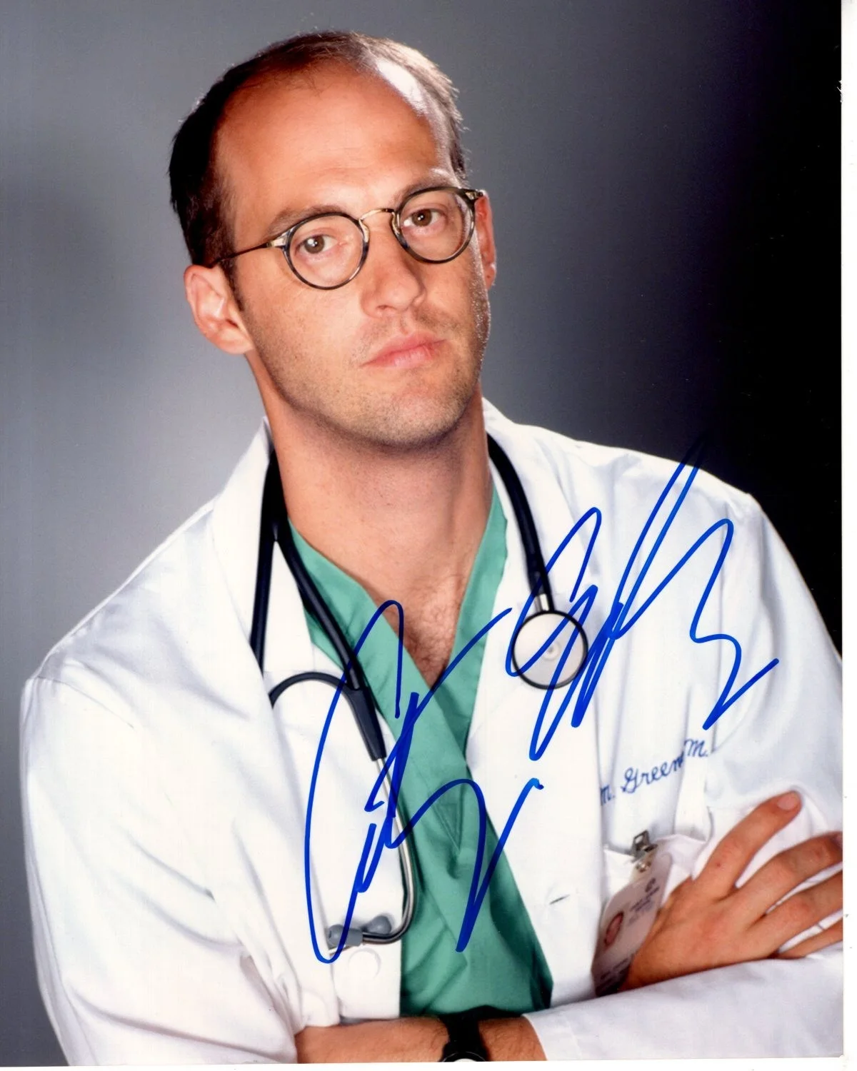 Anthony Edwards — ANTHONY EDWARDS Signed Autographed 8x10 ER MARK GREENE Photo