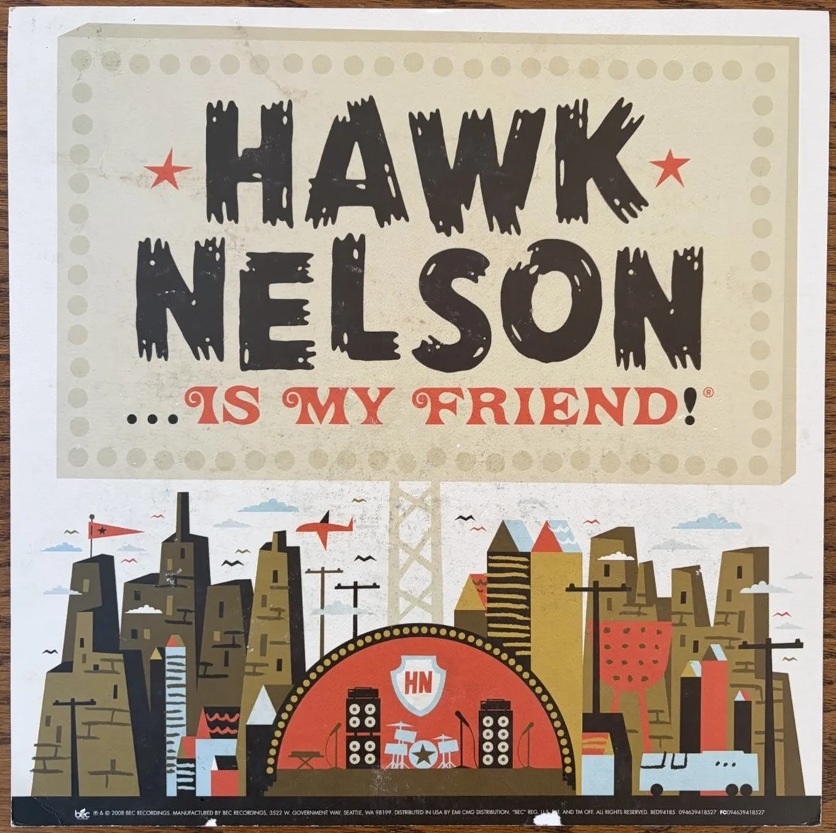 Hawk Nelson Is My Friend Special Edition CD DVD & Signed Autographed Poster 2008, изображение 3
