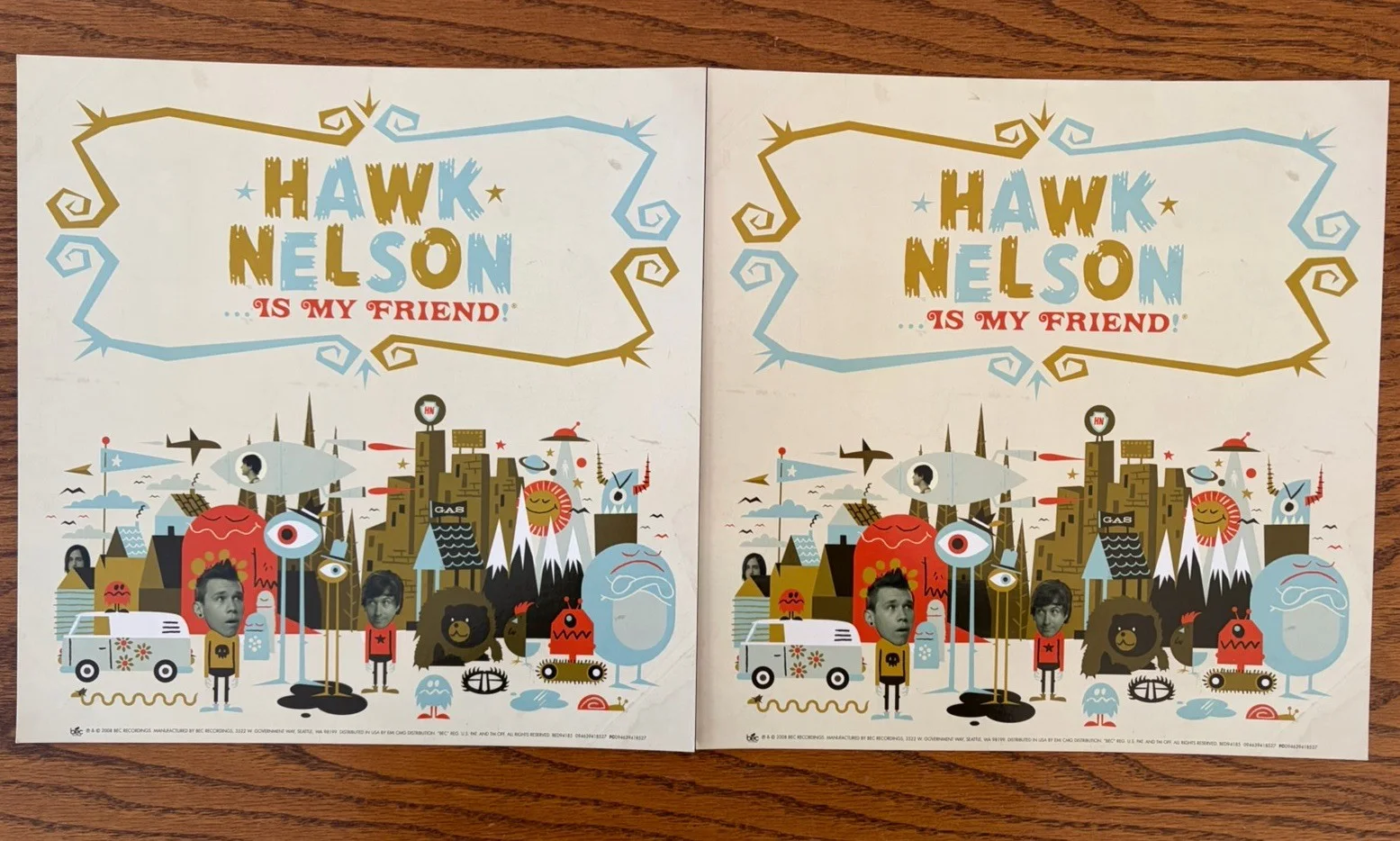 Hawk Nelson Is My Friend Special Edition CD DVD & Signed Autographed Poster 2008, изображение 4