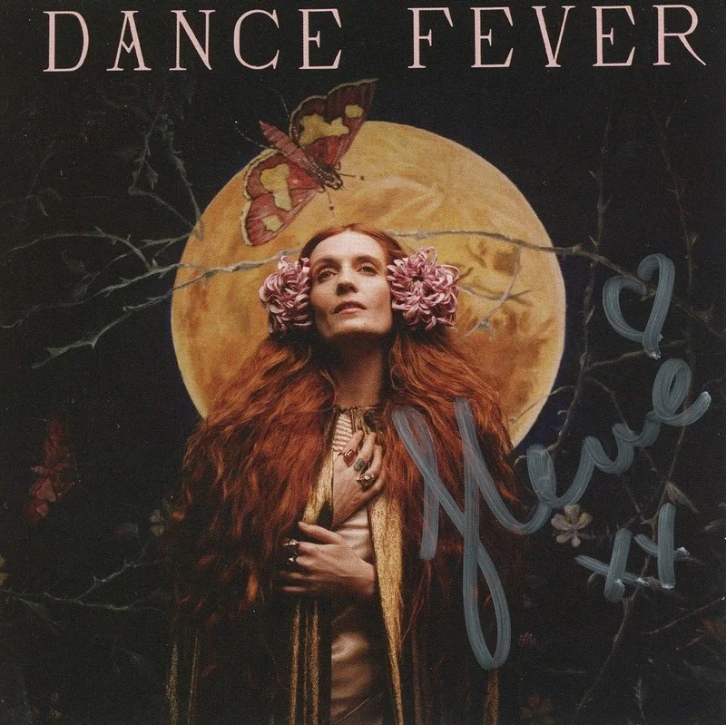 FLORENCE & THE MACHINE SIGNED DANCE FEVER FRAMED & MATTED CD w/ AUTOGRAPH ACOA, изображение 2
