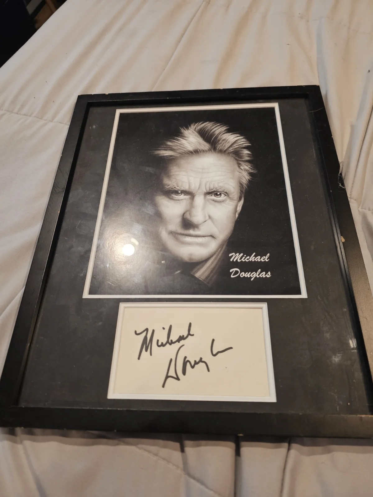 Micheal Douglas Autographed Framed 11x17 Photo, image 2