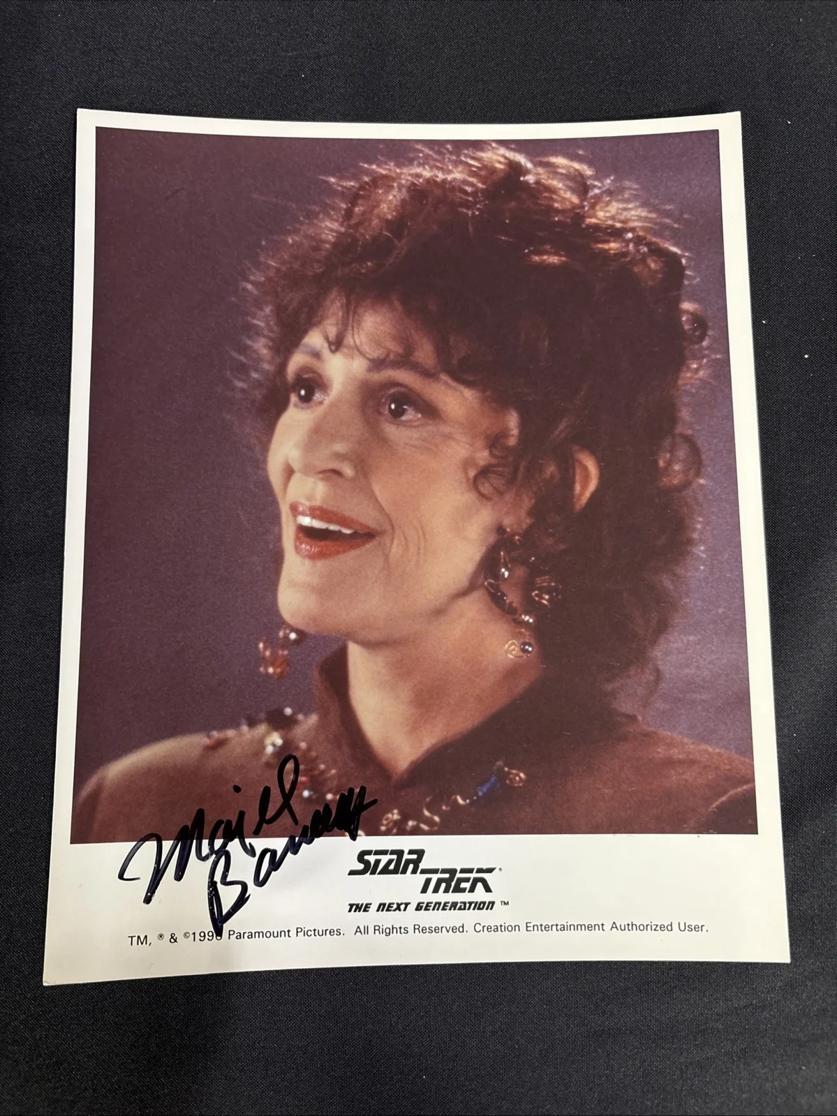 Majel Barrett — Star Trek The Next Generation Photo of Majel Barrett Autographed 8x10 Photo