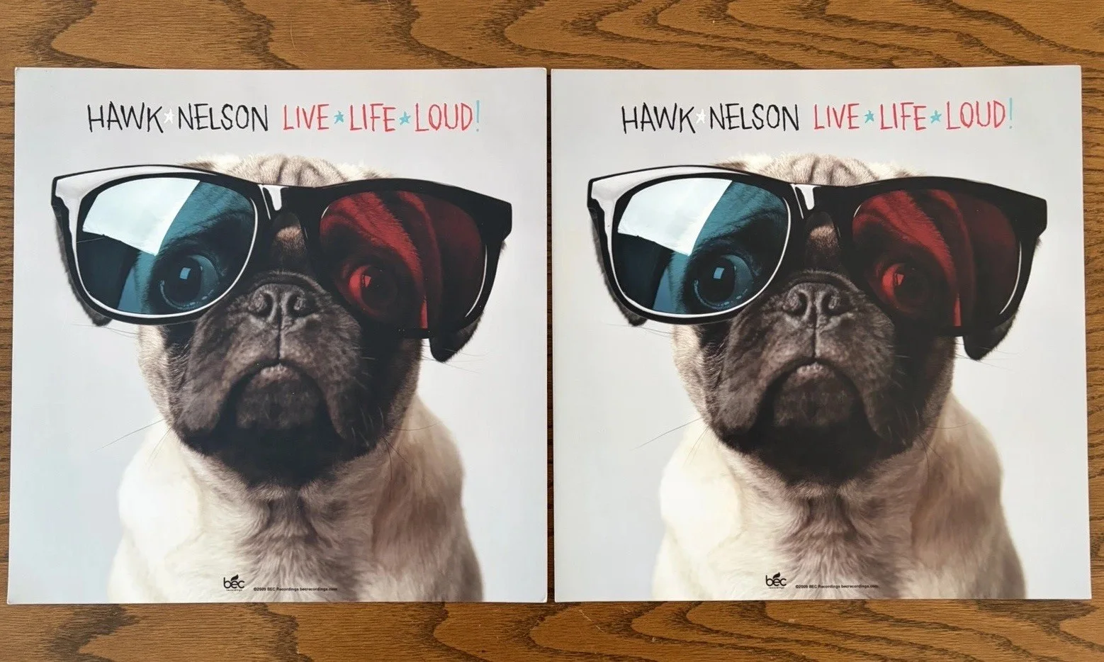 Hawk Nelson Live Life Loud Signed Autographed CD Posters 3D Glasses Lot 2009 BEC, изображение 4