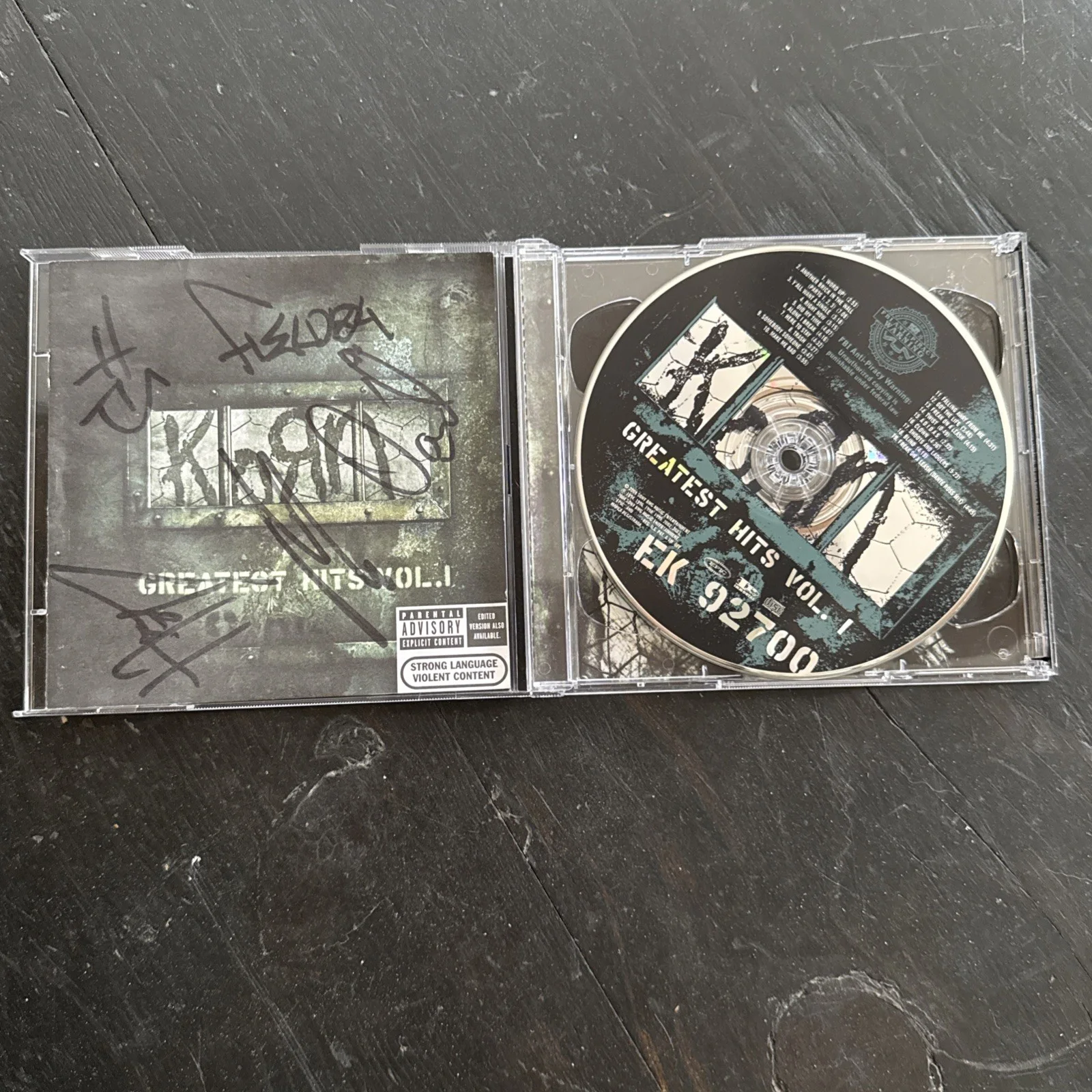 Korn Greatest Hits CD Signed by All Original Band Members, image 2