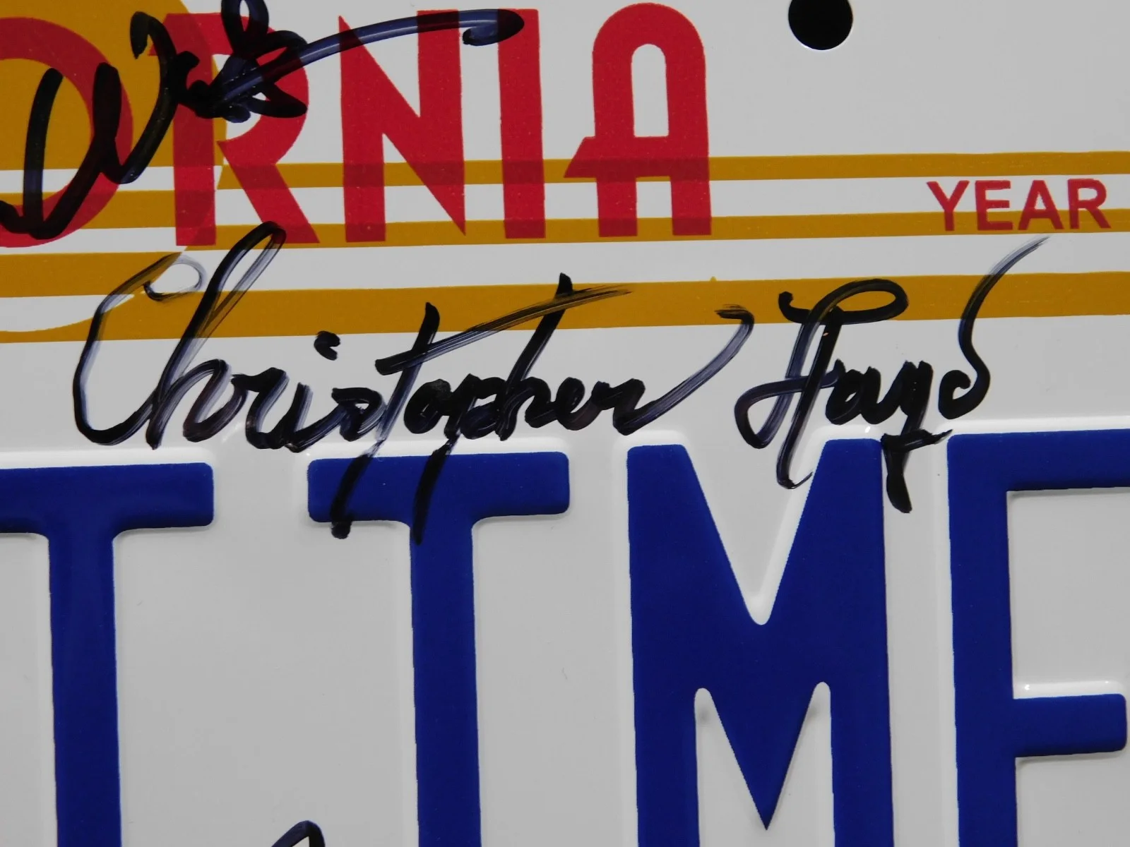 Christopher Lloyd — Back To The Future Cast Signed Plate / Lloyd & Fox JSA LOA, image 5