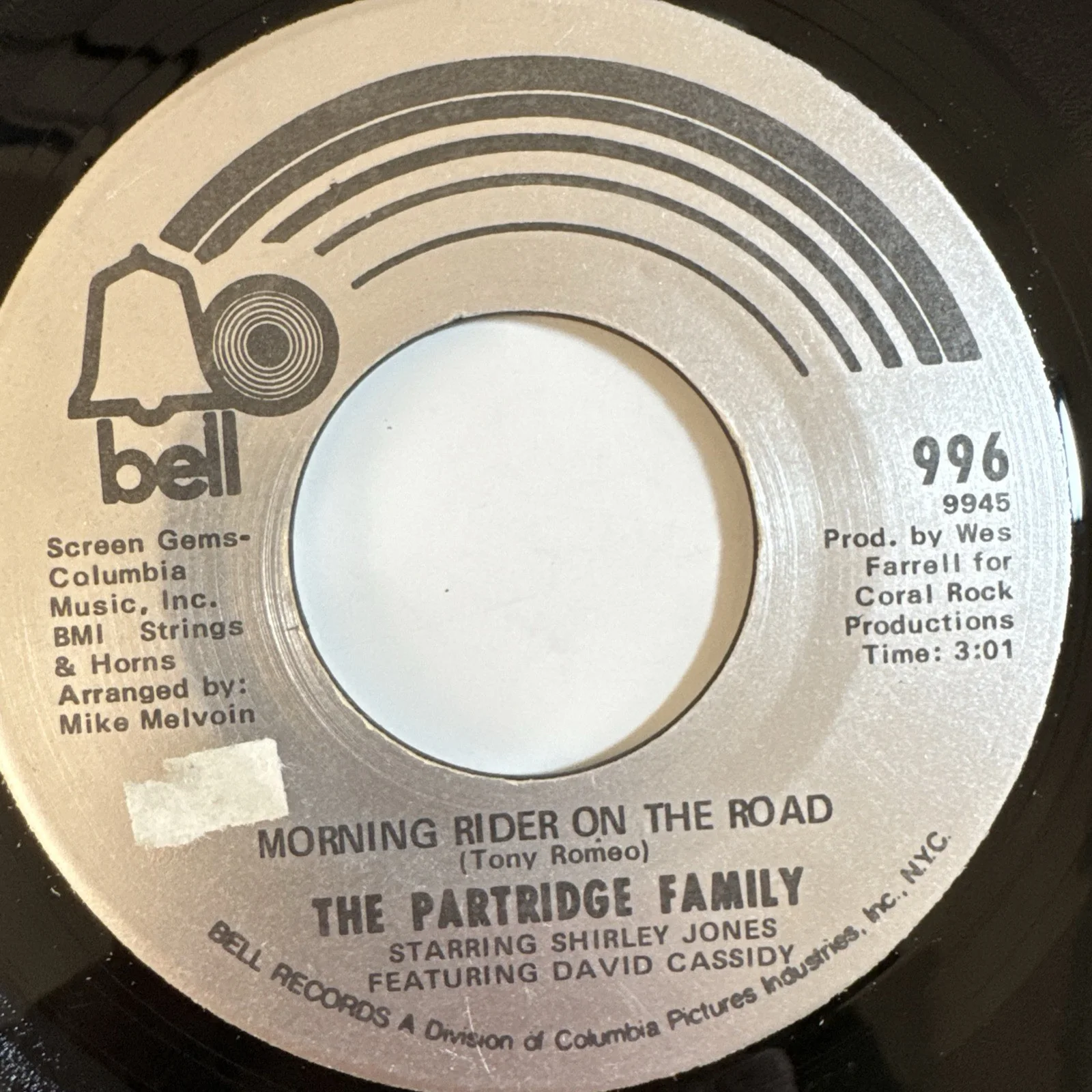 The Partridge Family 45 Record I’ll Meet You Halfway & Morning Rider On The Road, изображение 4